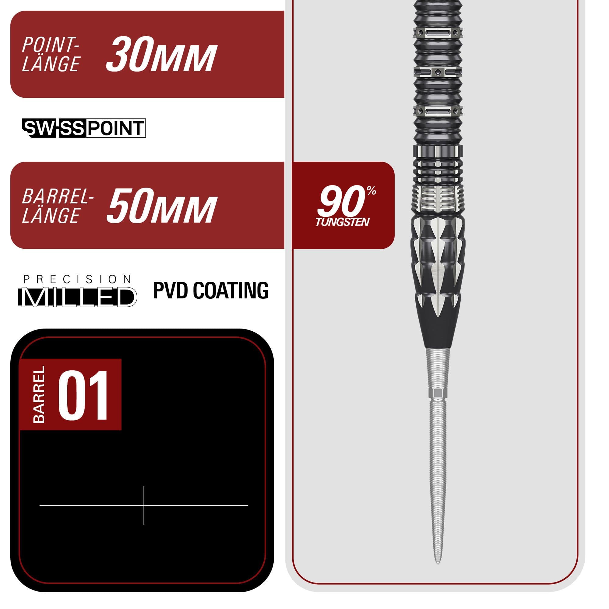 Dardi in acciaio Target Japan Pyro GEN12 Swiss Point