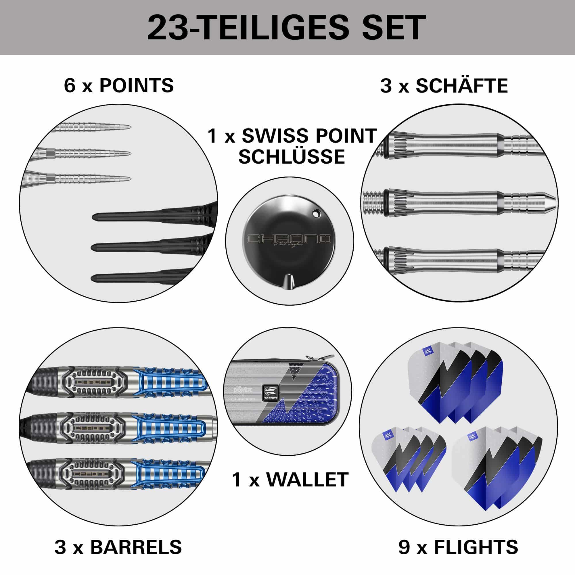 Freccette morbide Target Phil Taylor Power X Chrono Freccette morbide Target Phil Taylor Power X Chrono