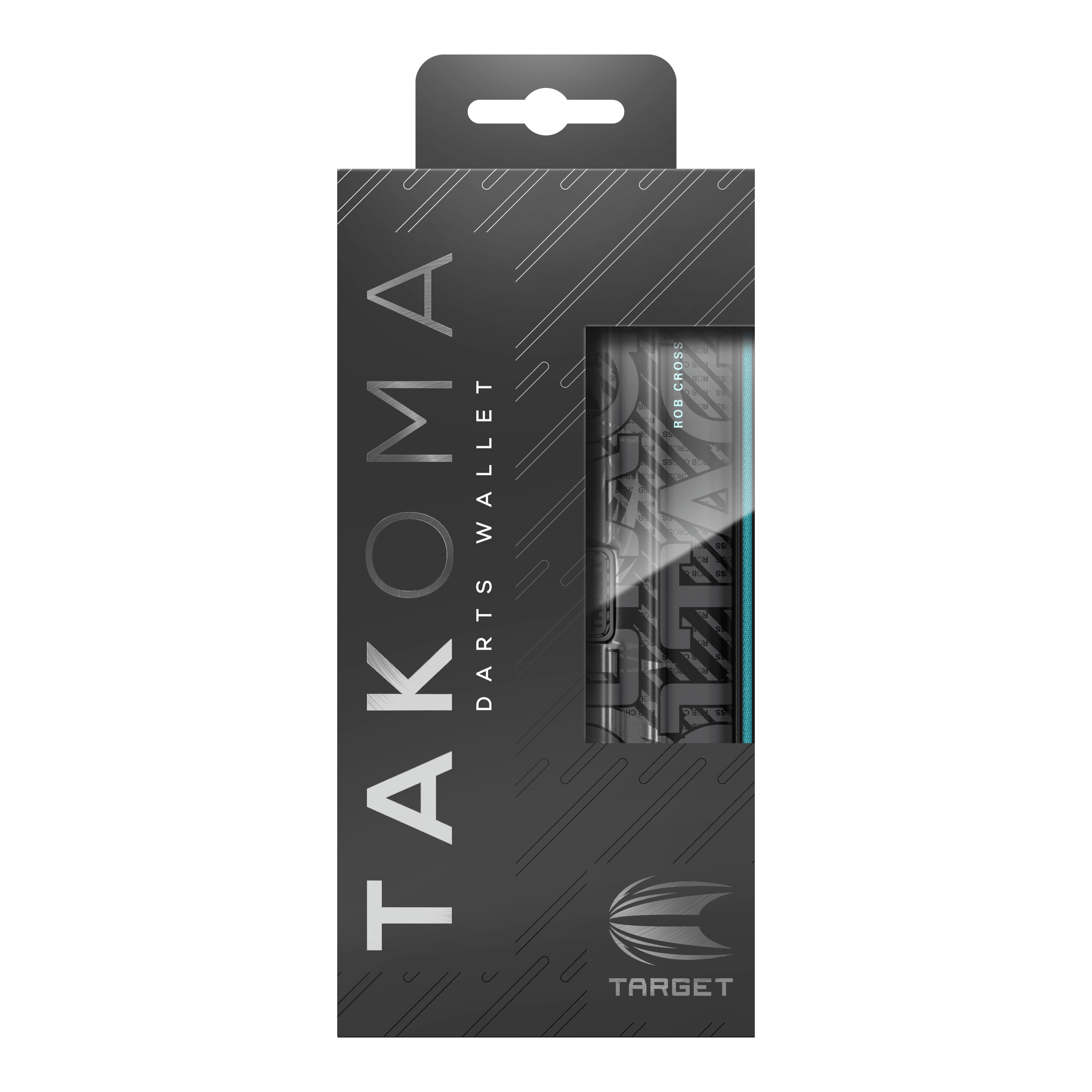 Auf dem Bild sieht man das Takoma Ghost Series Rob Cross Dartcase. Das Dartcase ist Teil der Ghost Series und bietet Schutz für Dartutensilien.