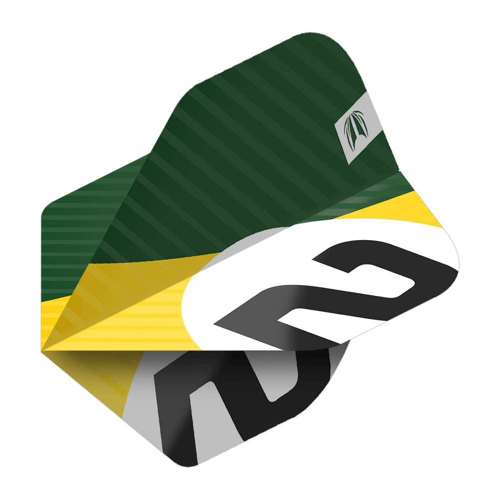 337207_Target_ProUltra_3Sets_Chicane_Green_Standard_Flights_2vACOW32yZJm1b Target Pro Ultra Chicane Flights im No2 Standard-Format, 3 Sets. Abgebildet sind mehrere Dartflights mit Muster.