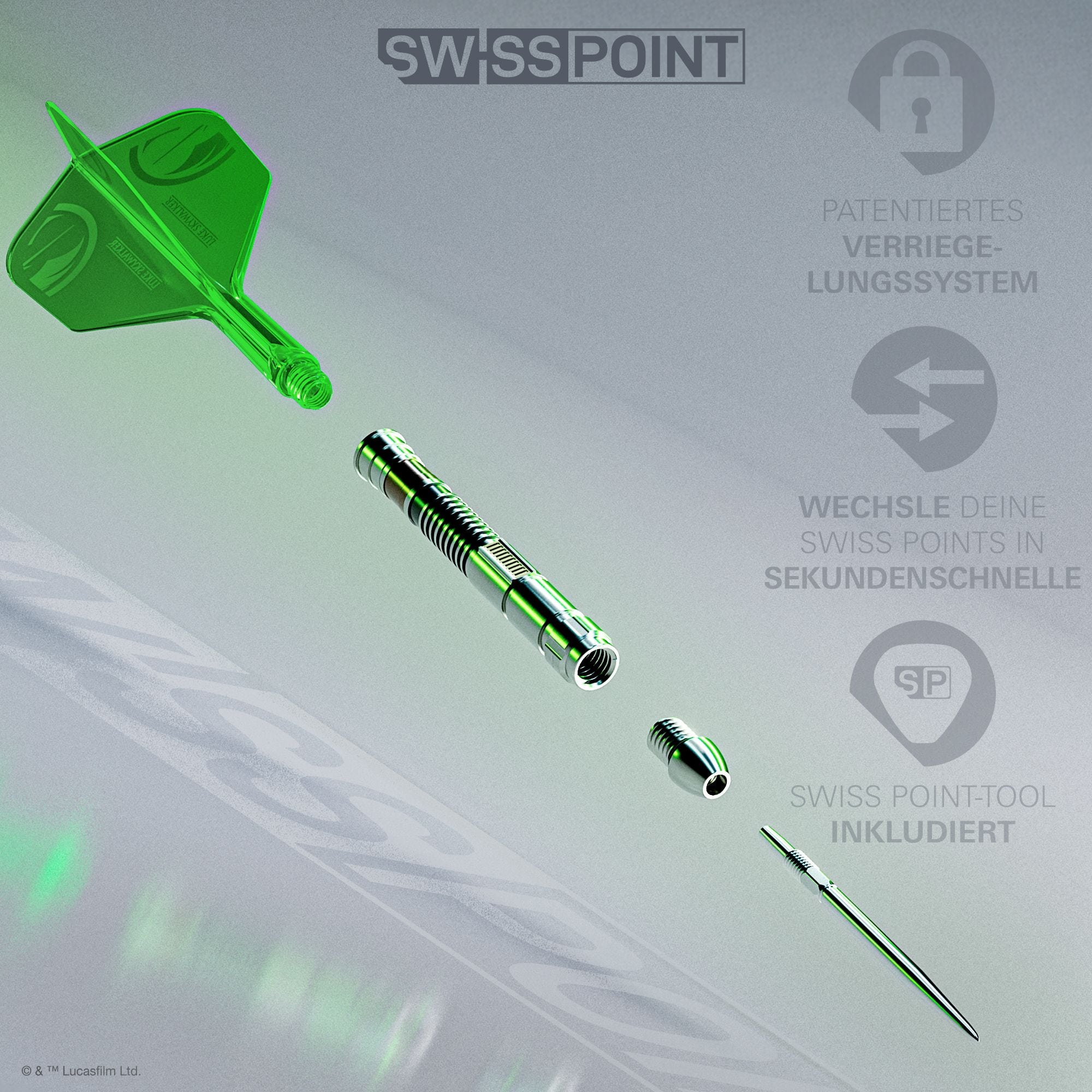 Target Star Wars Luke Skywalker Jedi Knight Lightsaber Limited First Edition Darts - 24 g Hier ist das Produkt Target Star Wars Luke Skywalker The Jedi Knight Light Saber Limited Edition Steeldarts - 24g zu sehen. Die Darts sind eine Sonderedition und haben ein Star Wars-Design.