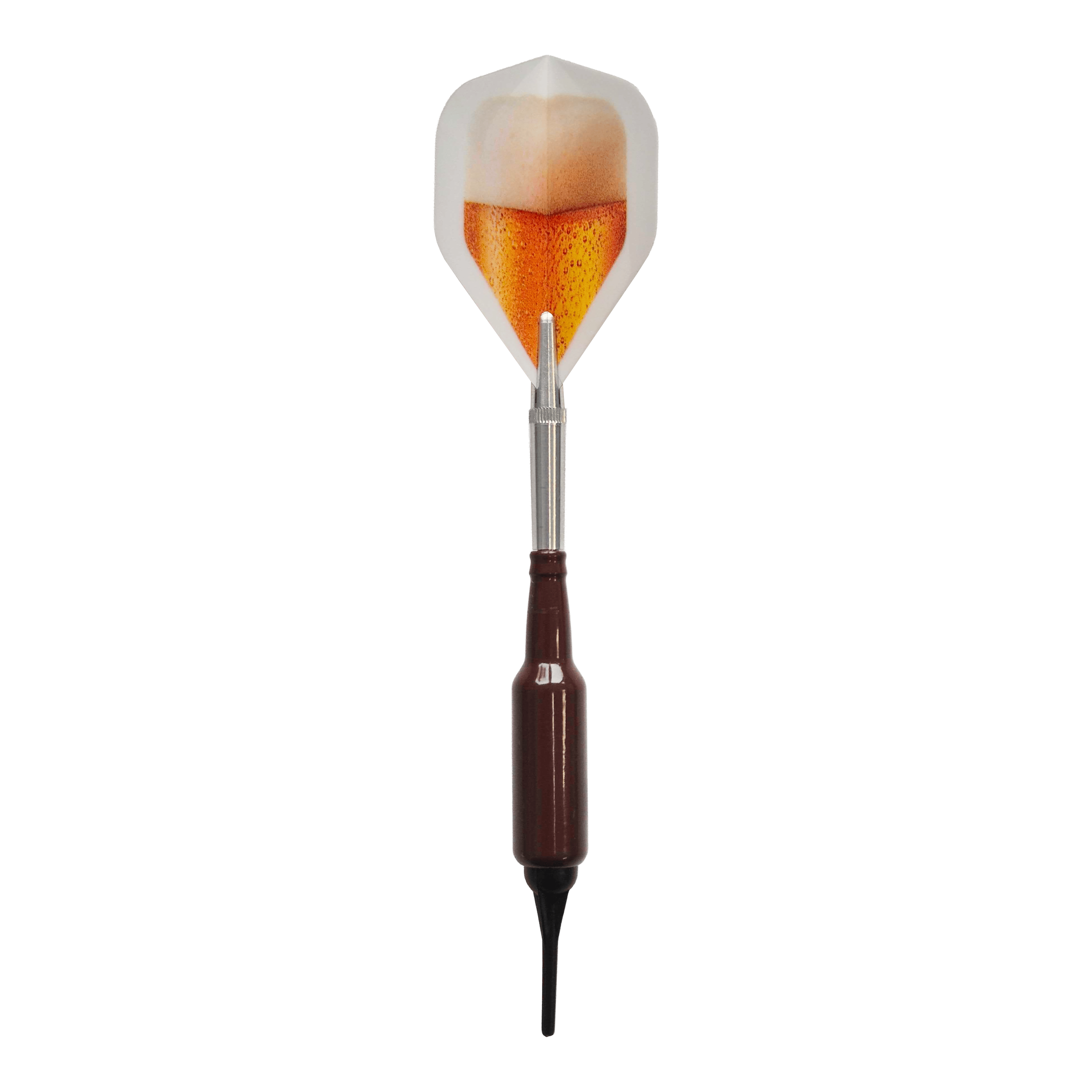 Freccette morbide McDart Prost Beer Bottle con 100 punte morbide - 16,5 g Gezeigt werden die McDart Prost Bierflaschen Softdarts mit 100 Softdartspitzen, 16,5 g. Die Softdarts kombinieren Spaß und Funktion für Dartliebhaber.