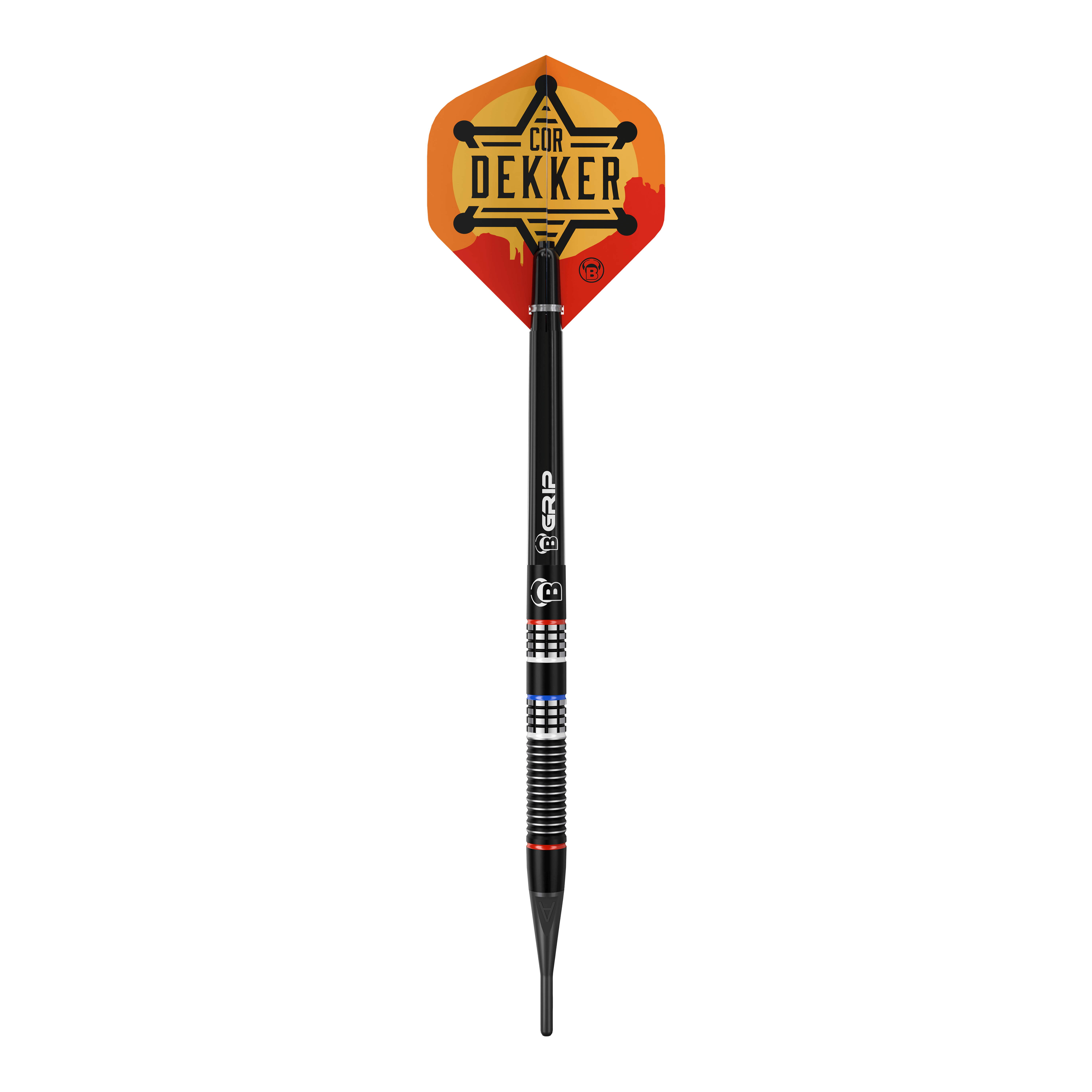 Bulls Cor Dekker The Sheriff Soft Darts - 20 g Auf dem Bild ist Bulls Cor Dekker The Sheriff Softdarts - 20g abgebildet. Diese hochwertigen Softdarts sind für elektronische Dartboards geeignet.