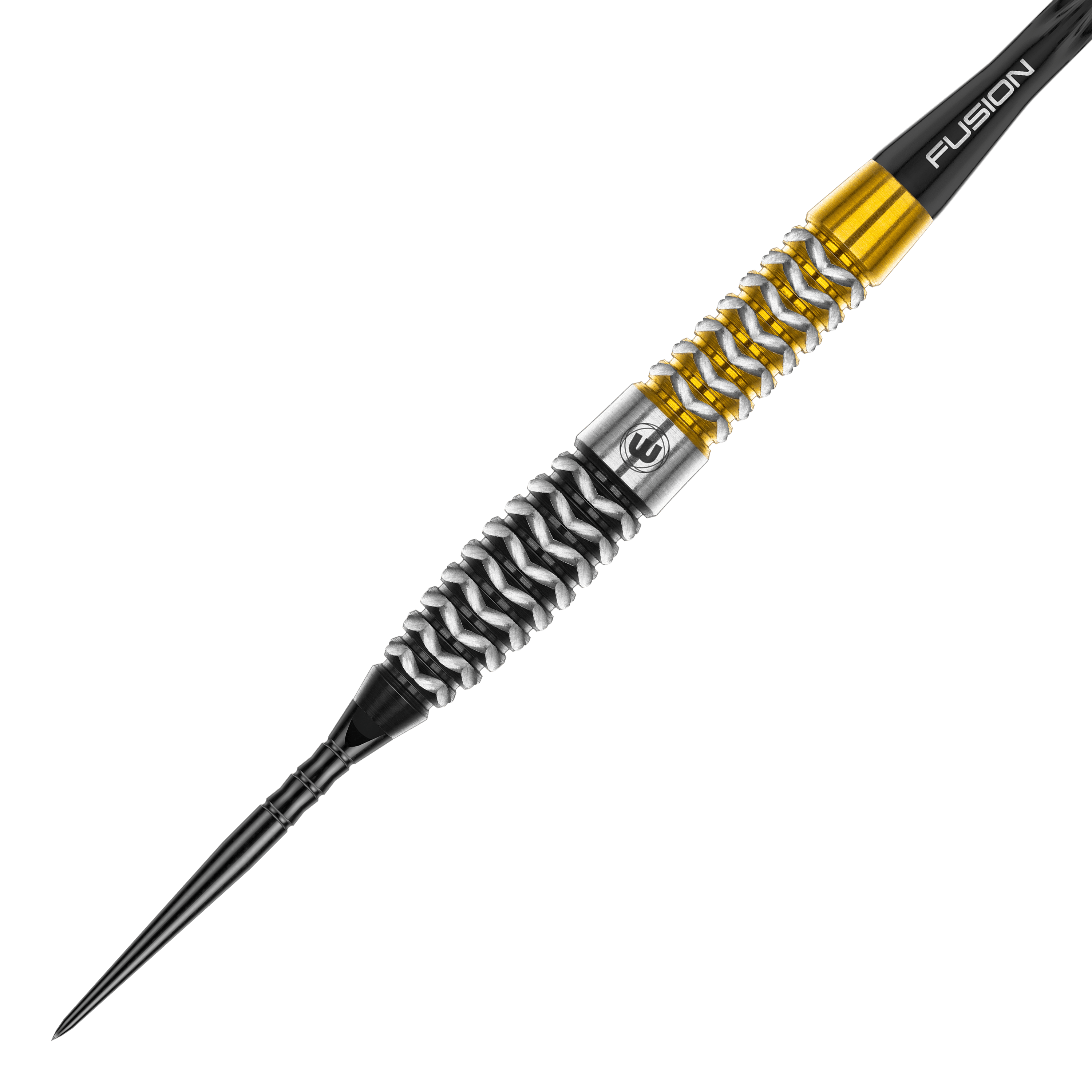 Punti di commutazione per siluri Winmau Exion Steeldarts Abgebildet ist ein Winmau Exion Torpedo Switch Point Steeldart. Zu sehen ist der Dartpfeil aus einer anderen Perspektive.