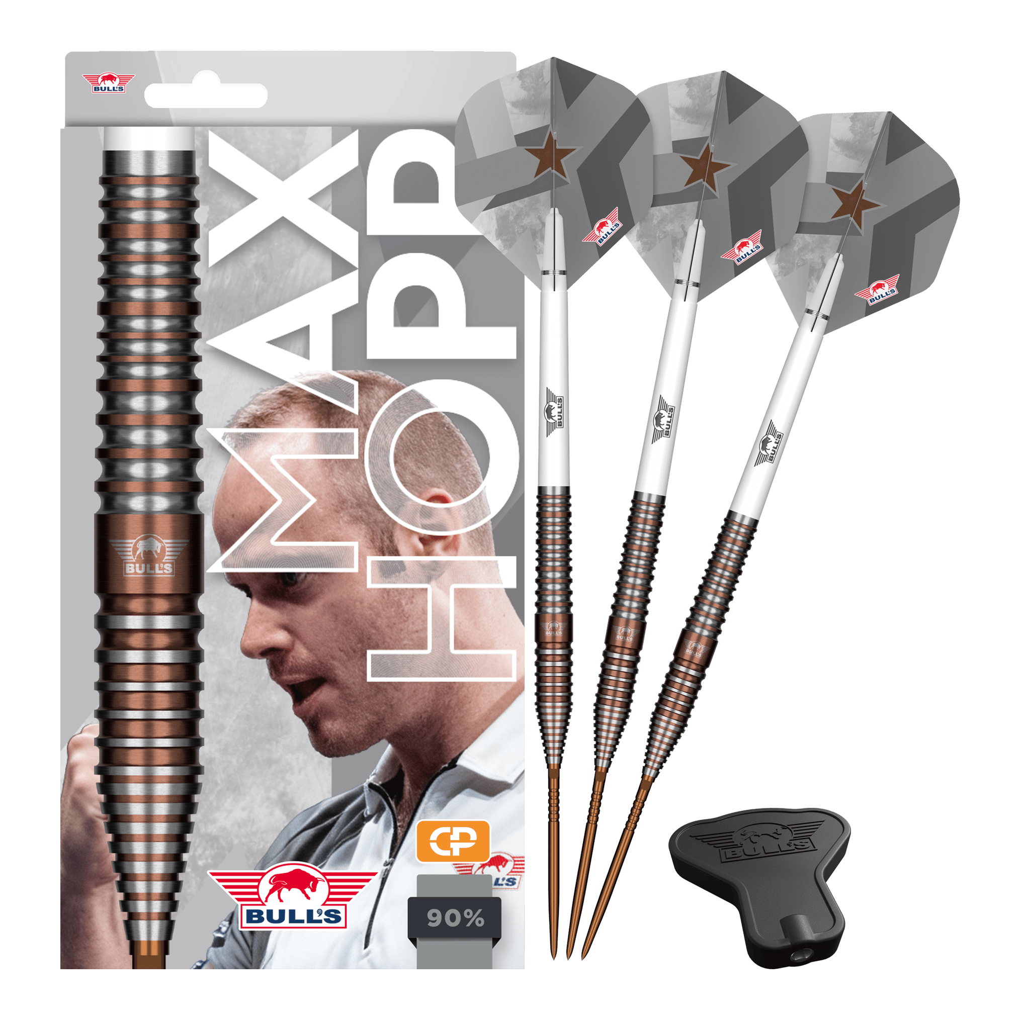 Freccette in acciaio Bulls NL Max Hopp E5 Convertible Point