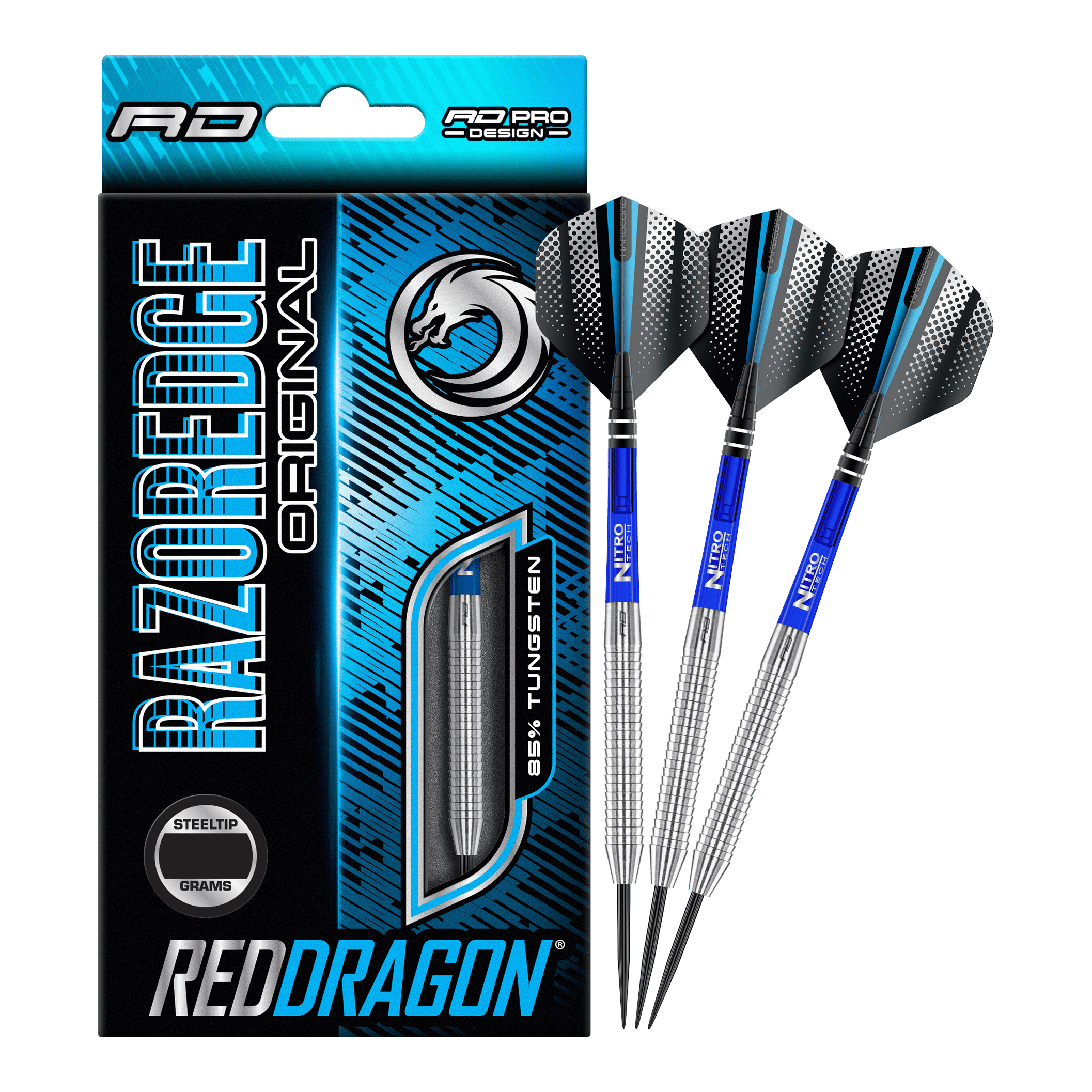 Freccette in acciaio originali Red Dragon Razor Edge - 24g