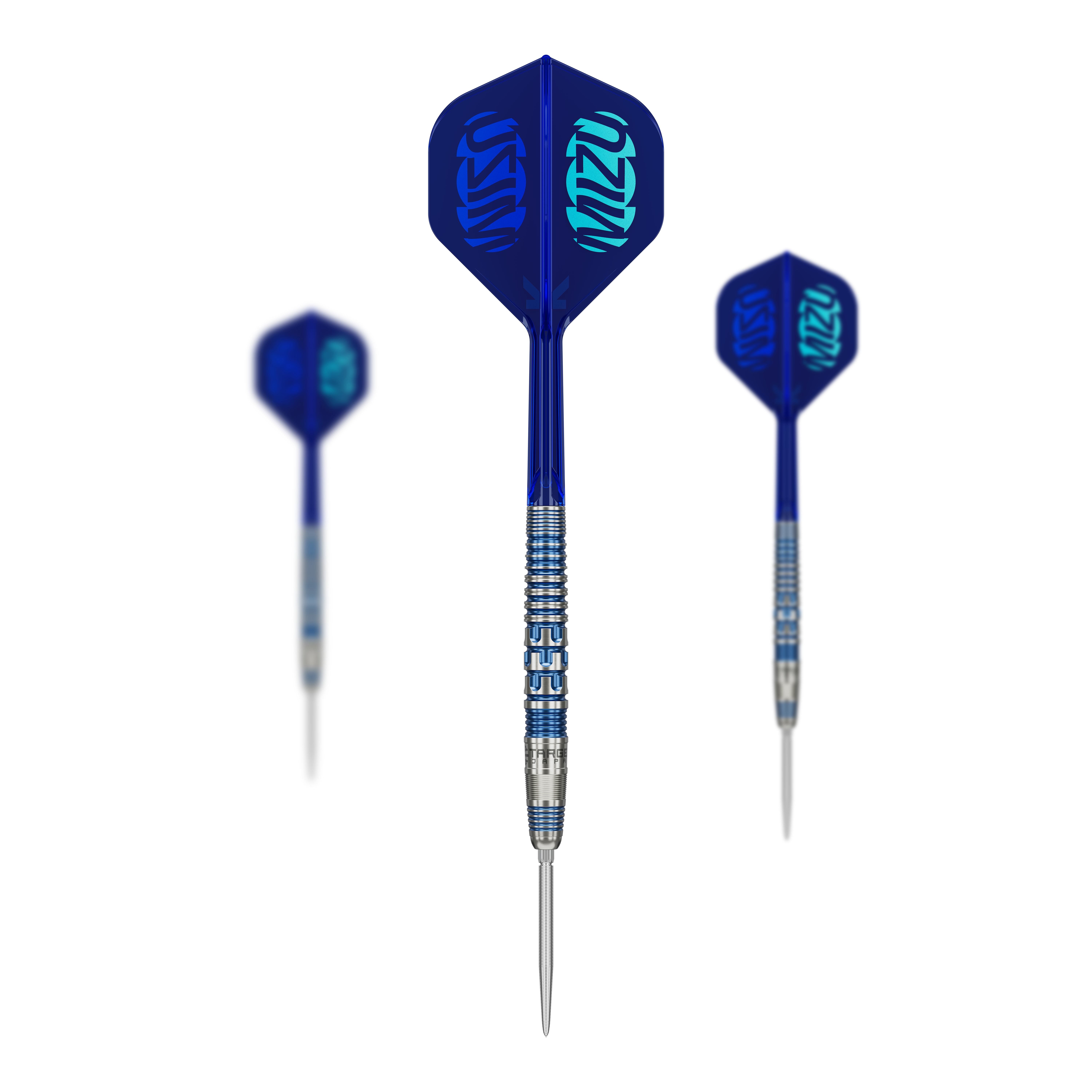 Freccette in acciaio con punta svizzera Target Japan Mizu Series 01 Abgebildet ist das Produkt Target Japan Mizu Series 01 Swiss Point Steeldarts. Es handelt sich um spezielle Steeldarts aus der Mizu Serie von Target.