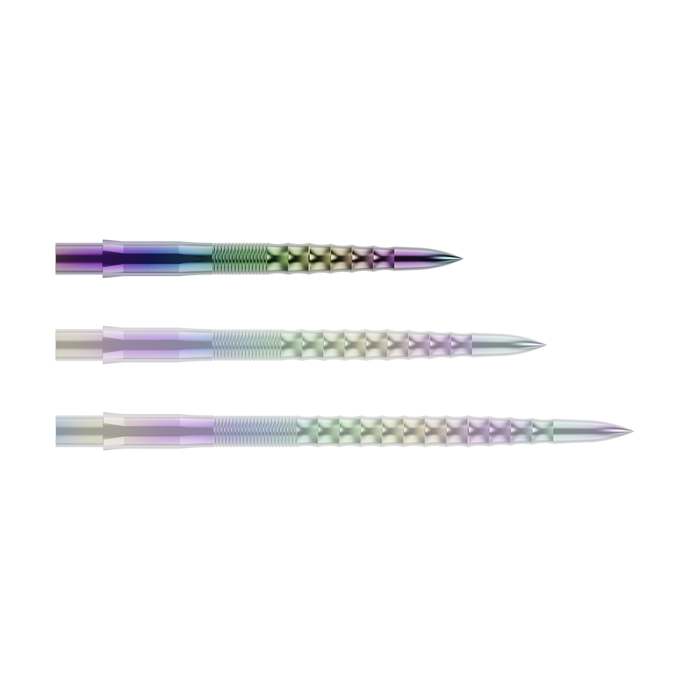 Punte per freccette Mission Caliburn EVO - Ripple - Corallo Abgebildet ist die Mission Caliburn EVO Dartspitze - Ripple - Coral - X 2977. Die Spitze ist mit einer auffälligen Wellenform versehen.