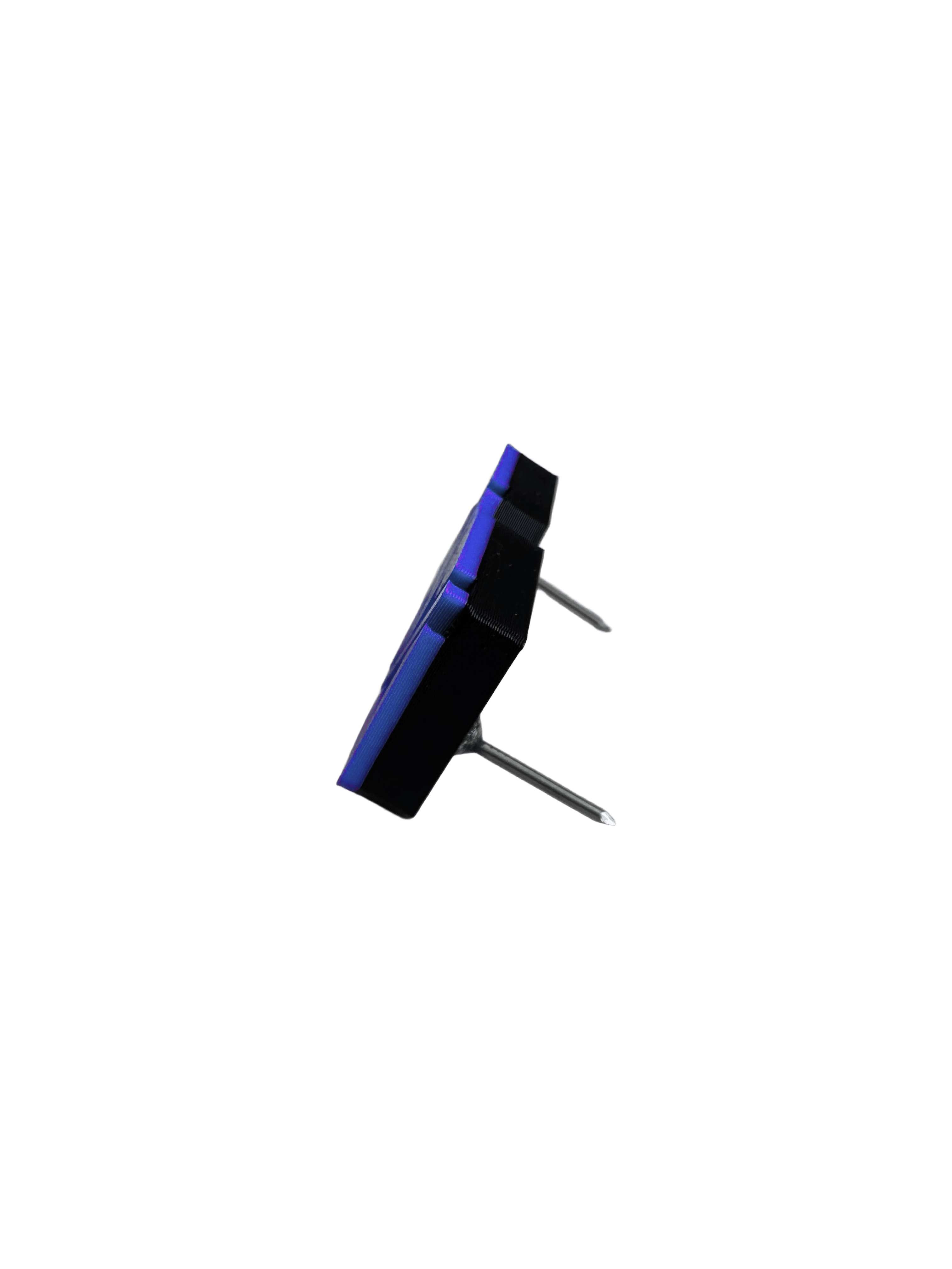 Anelli numerici per freccette McDart / Anello numerico Cyber Das Bild zeigt ein Objekt mit dem Dateinamen 'Cyber blau hinten'. Es ist von hinten in blauer Farbe dargestellt.
