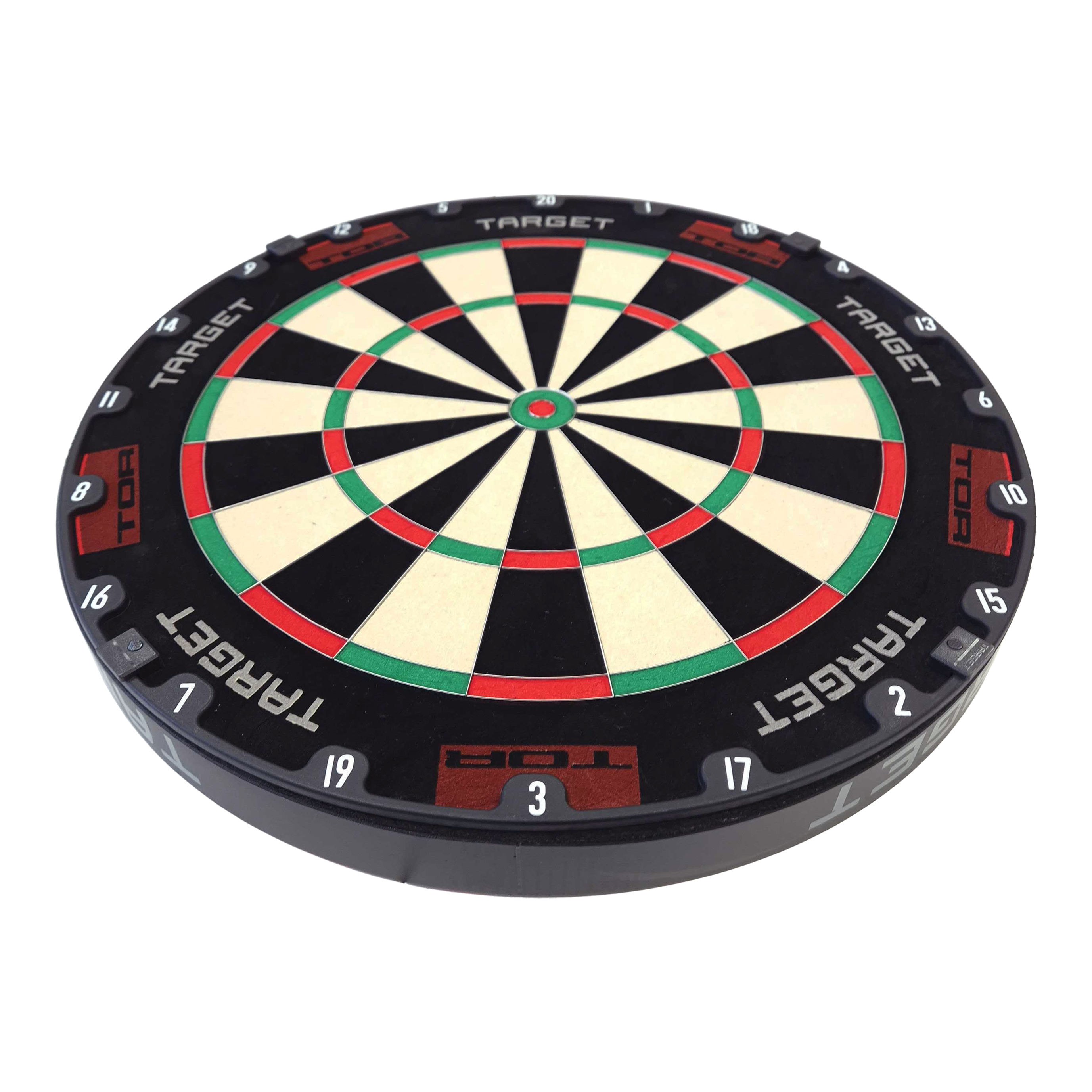 Target per freccette in acciaio Target TOR Ein weiteres Target TOR Steeldartboard ist dargestellt. Die Oberfläche ist gut strukturiert.