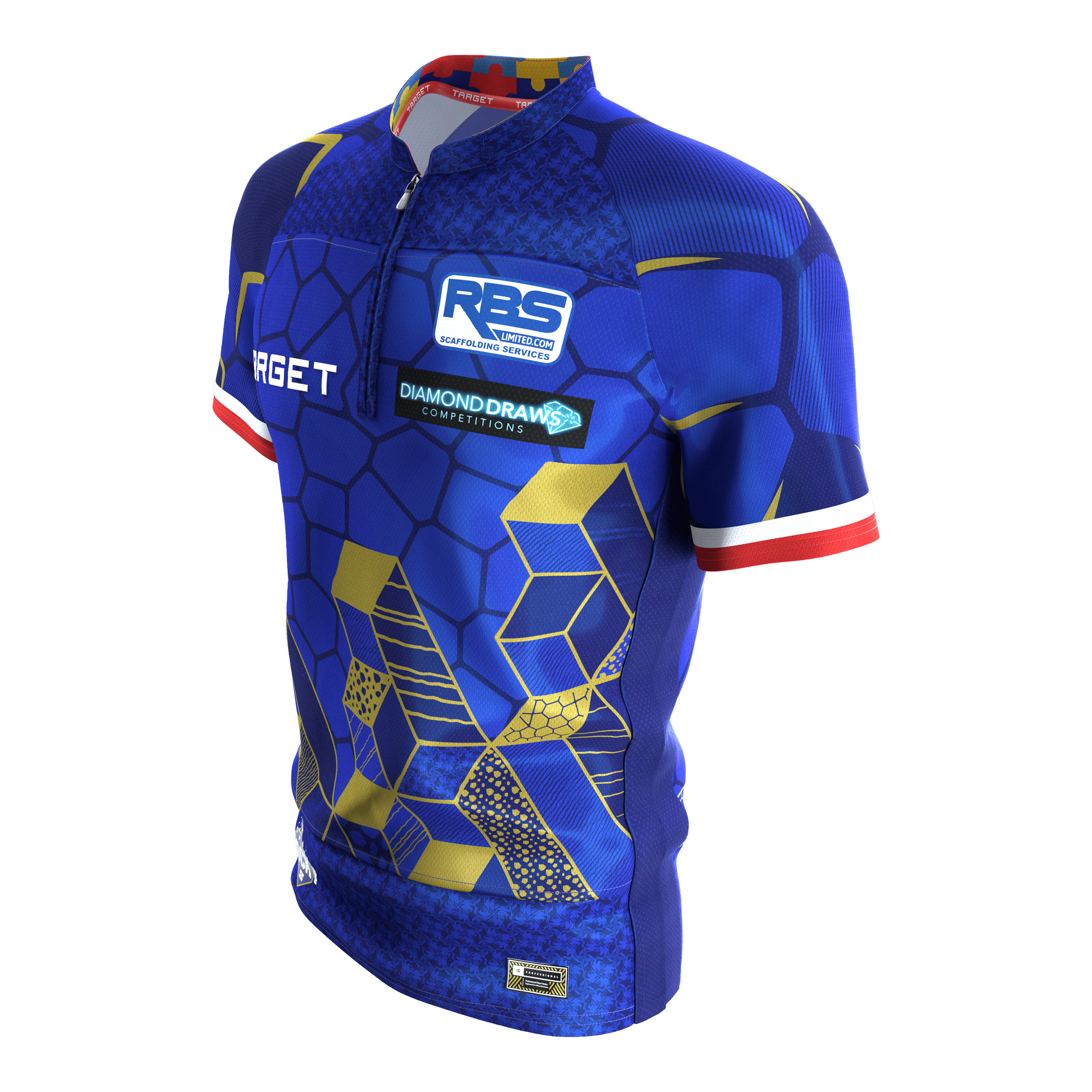 Maglietta Target Josh Rock Dart 2027 Zu sehen ist das Target Josh Rock Dartshirt 2027. Das Shirt eignet sich hervorragend für Dart-Enthusiasten.