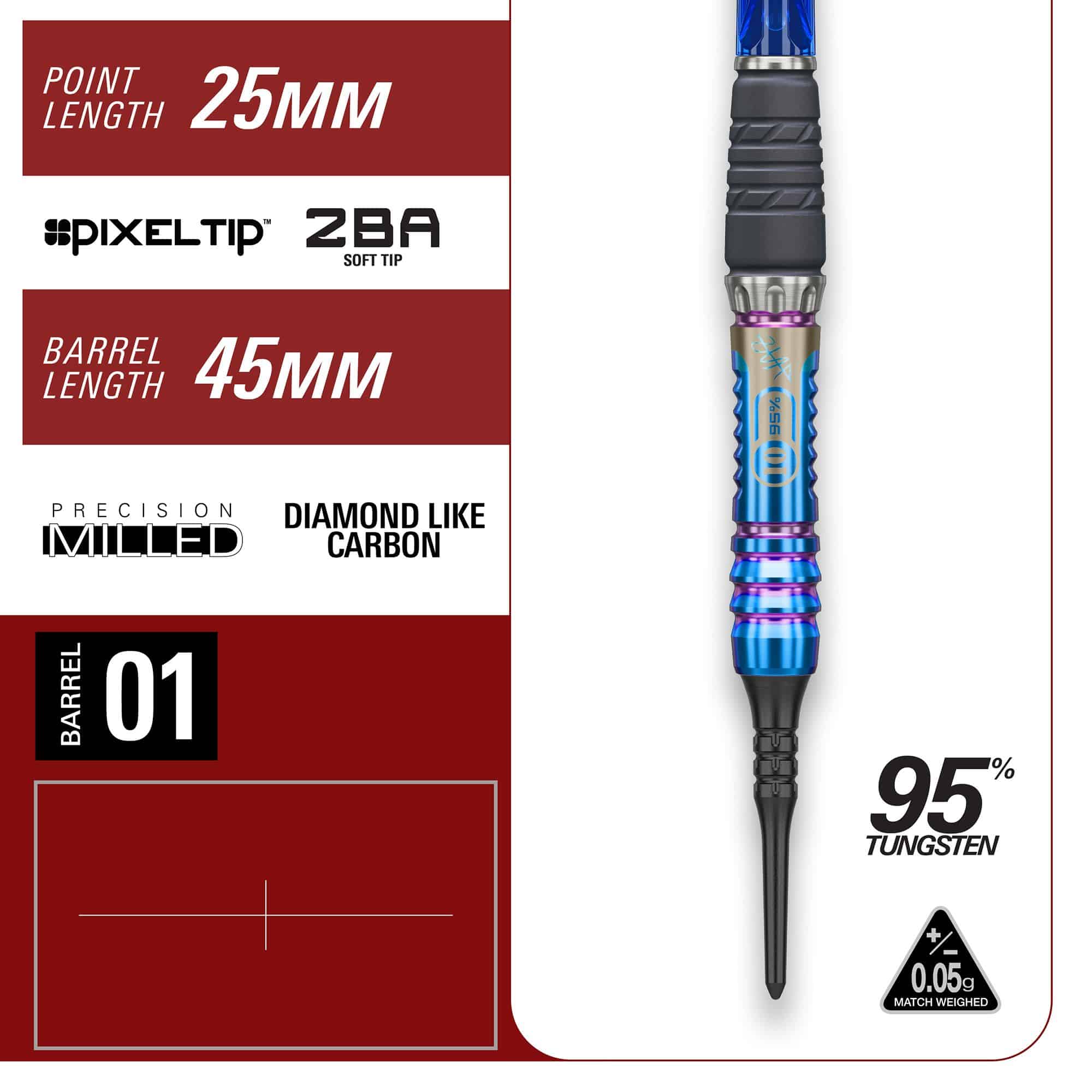 Target Japan Rising Sun GEN10 freccette morbide - 21,5 g Abgebildet ist Target Japan Rising Sun GEN10 Softdarts - 21,5g. Dieses Dart-Set ist für präzises Spielen konzipiert.