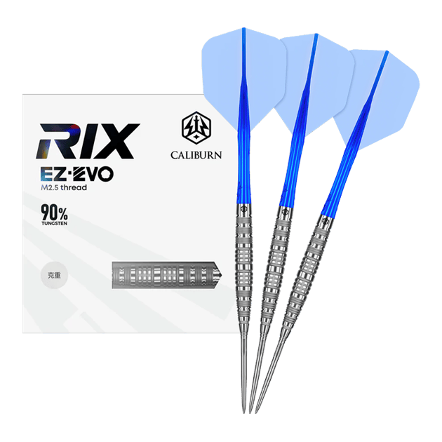Freccette in acciaio Caliburn Rix EZ-EVO R6 Auf dem Bild ist der Caliburn Rix EZ-EVO R6 Steeldarts vollständig dargestellt. Die Details und das Design sind gut sichtbar.