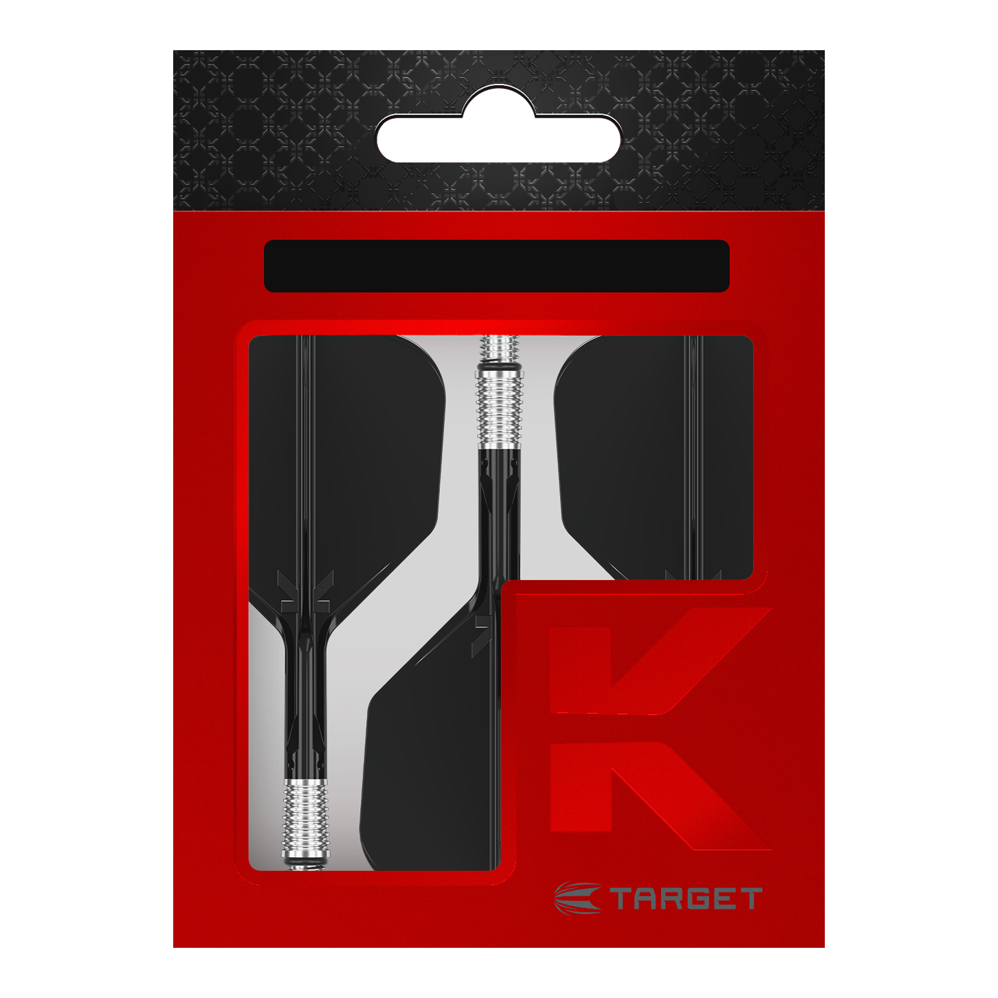 Alette Target K-Shift No6 - Nere Target K-Shift No6 Flights - Schwarz. Diese schwarzen Dart-Flights von Target sind in No6-Form gestaltet.