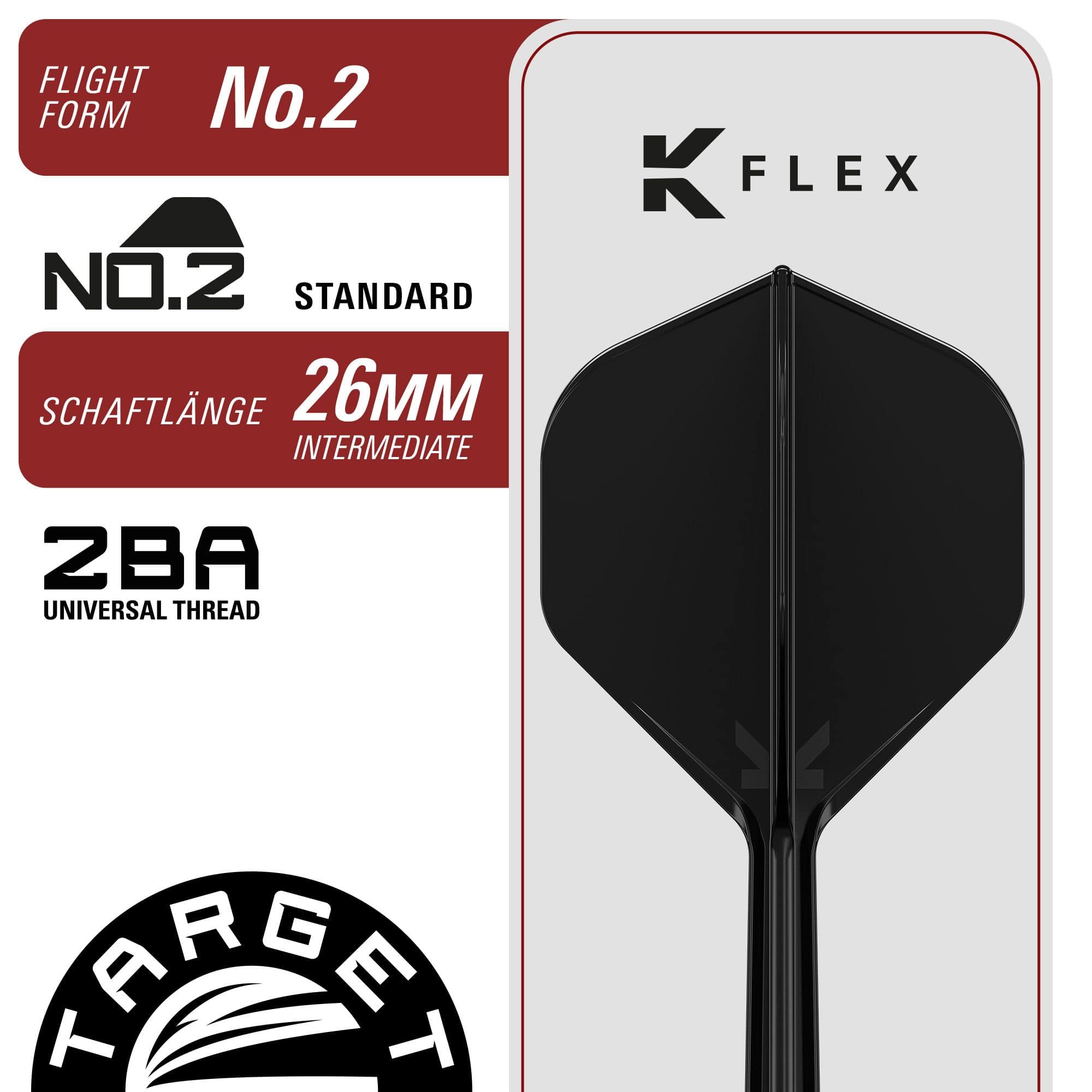 Dardi in acciaio Target Japan Black Marque Spinel Swiss Point - 23 g Die Abbildung zeigt die Target Japan Black Marque Spinel Swiss Point Steeldarts mit 23 Gramm. Die Darts haben ein elegantes, schwarzes Design.