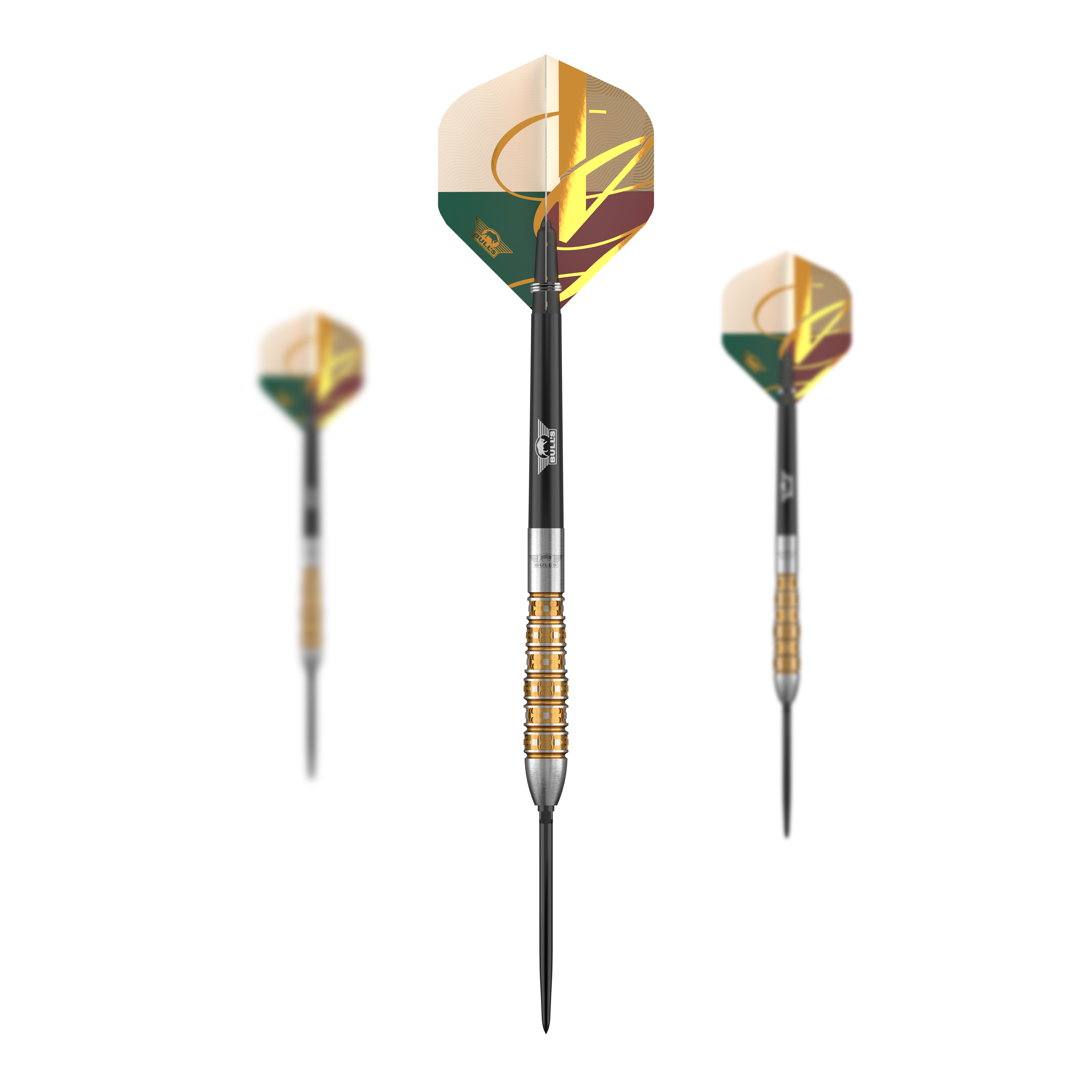 Freccette in acciaio convertibili Bulls NL Vintage Bomb Das Foto zeigt ein Set der Bulls NL Vintago Bomb Convertible Point Steeldarts. Dieses Produkt ist für Dartspieler konzipiert.