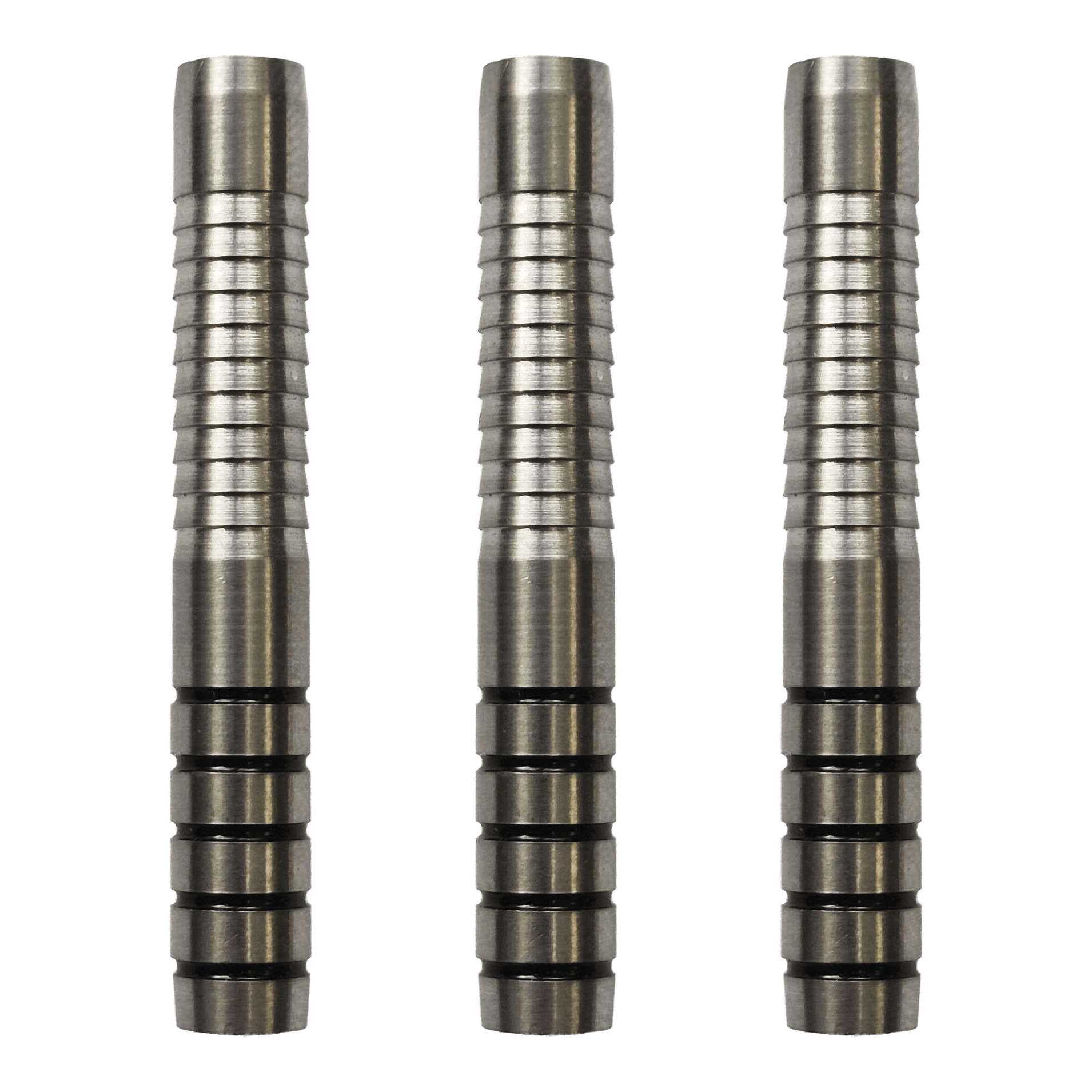 Freccette morbide McDart Ringed Shark - 18 g Dieses Bild zeigt das Set McDart Ringed Shark Softdart Barrels - 18g. Die Dartbarrels haben eine gerillte Oberfläche und sind für Softdarts geeignet.
