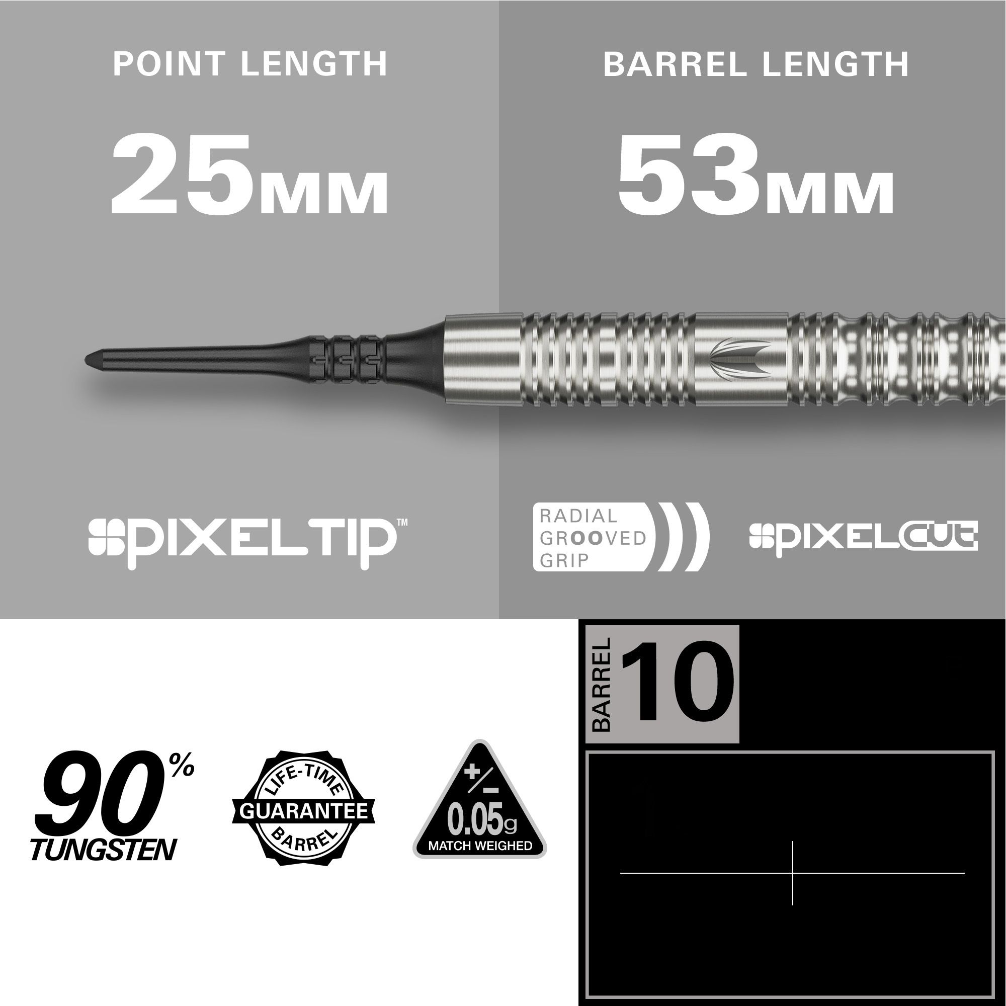 Target Hydro 12 freccette morbide Auf diesem Bild werden Target Hydro 12 Softdarts dargestellt. Diese Softdarts eignen sich perfekt für elektronische Dartscheiben.