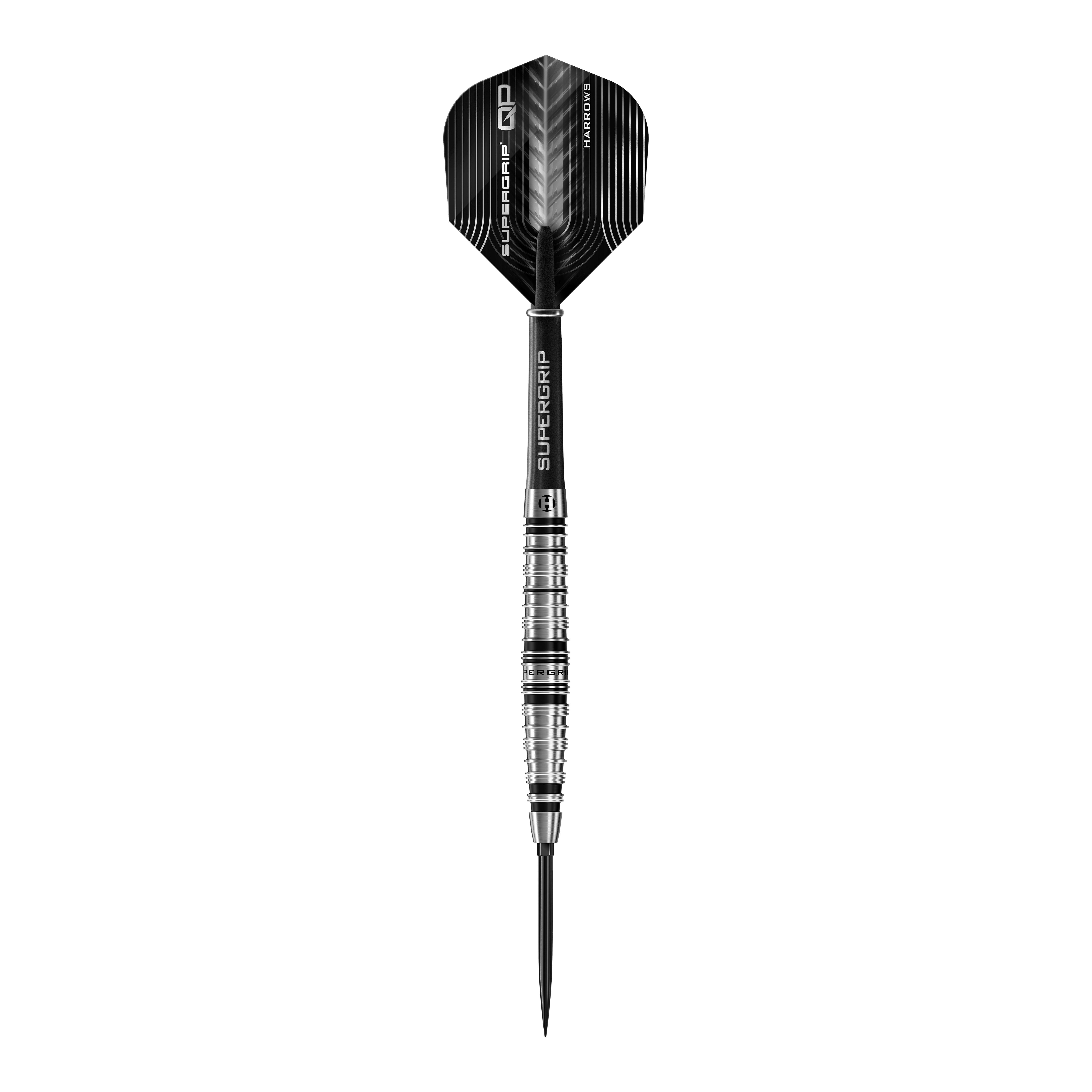 Freccette in acciaio Harrows Supergrip Torpedo Quick Point Das Bild präsentiert die Harrows Supergrip Torpedo Quick Point Steeldarts. Sie sind ideal für präzise Würfe und intensiven Einsatz.