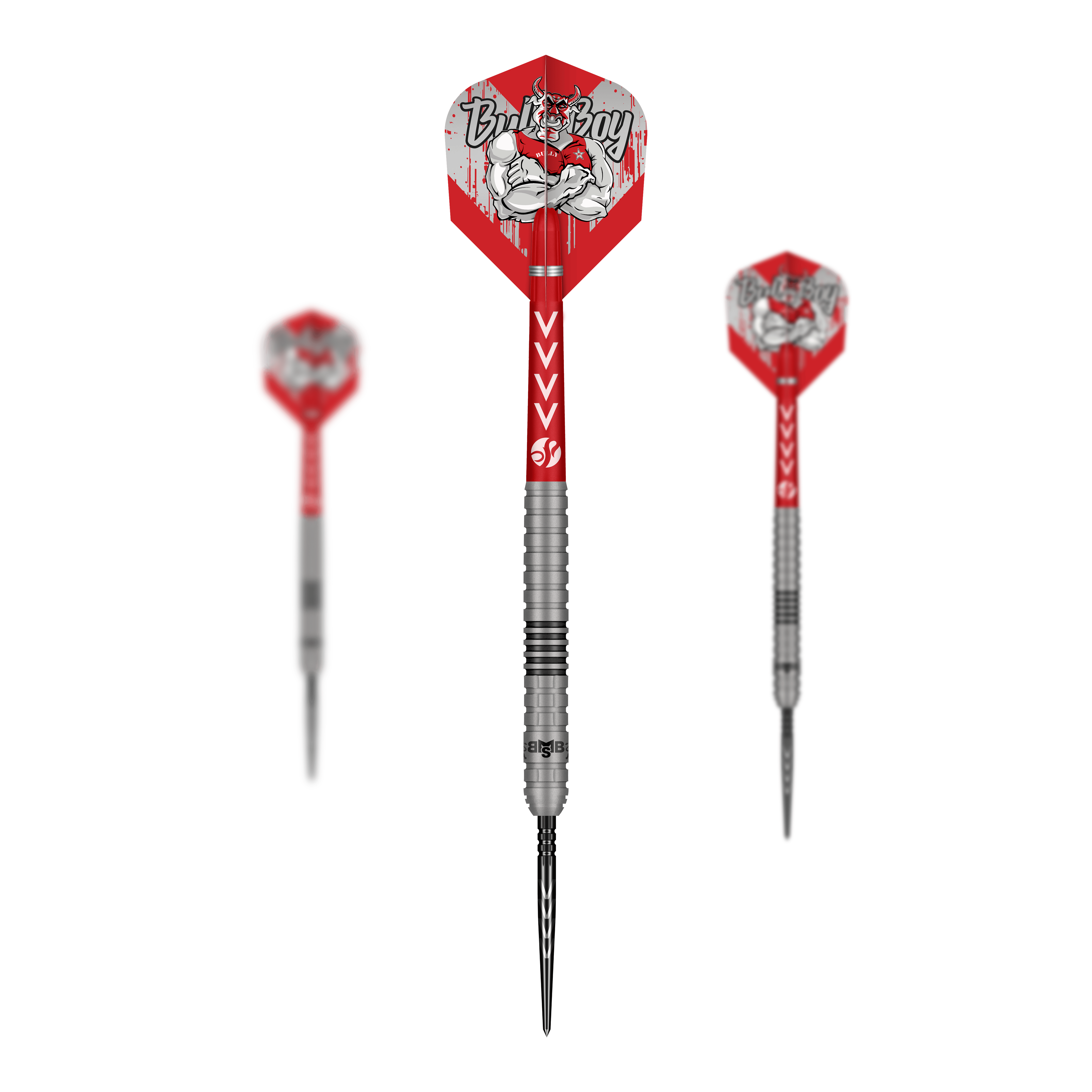 Freccette in acciaio Shot Michael Smith Serie 2 Turbo Point Das Bild zeigt ein Set der Shot Michael Smith Series 2 Turbo Point Steeldarts. Das Set ist geeignet für alle Dartspieler.