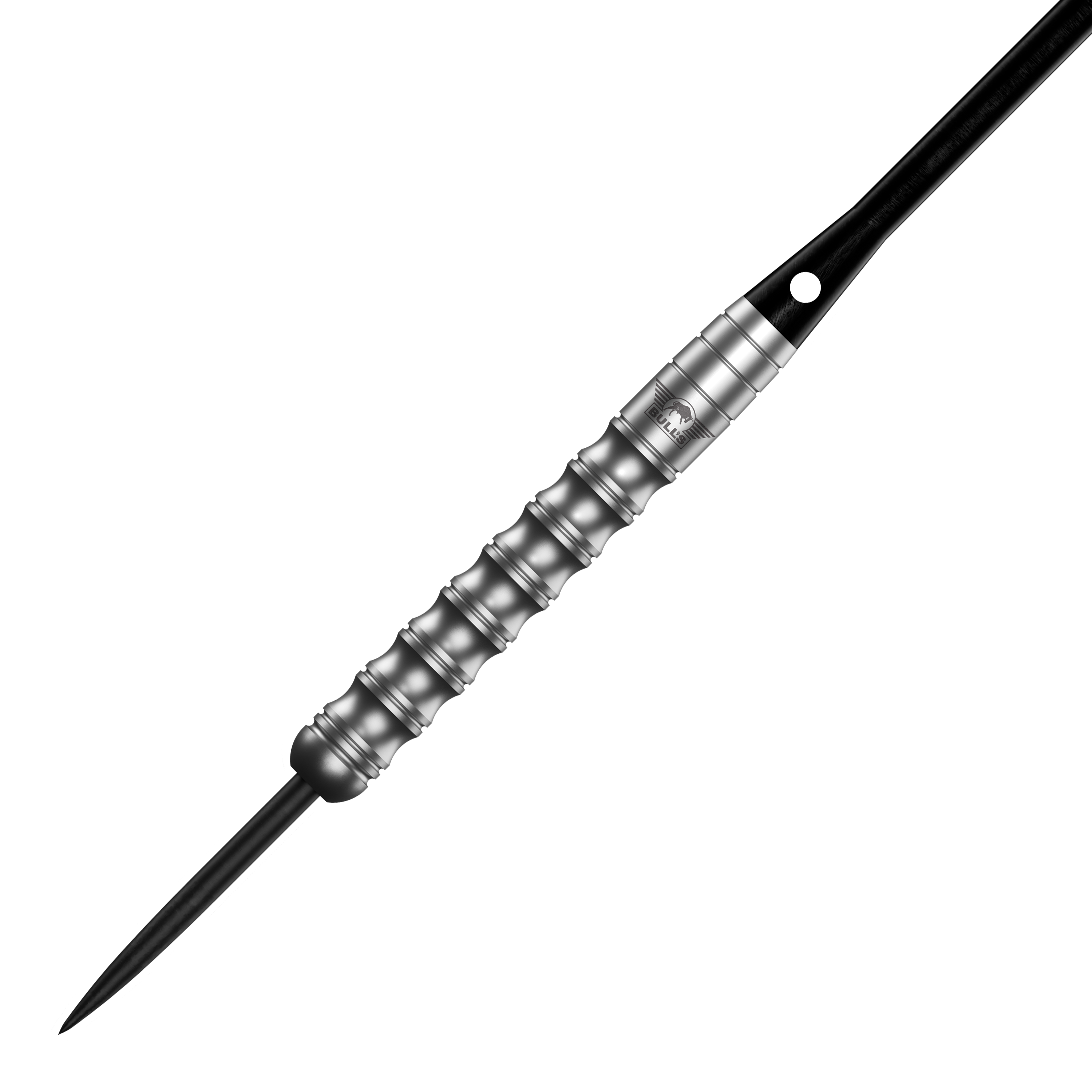 Bulls NL Chaos Freccette in acciaio verde - 24 g Zu sehen sind die Bulls NL Chaos Green Steeldarts mit 24g. Zwei grüne Steeldarts werden dargestellt.