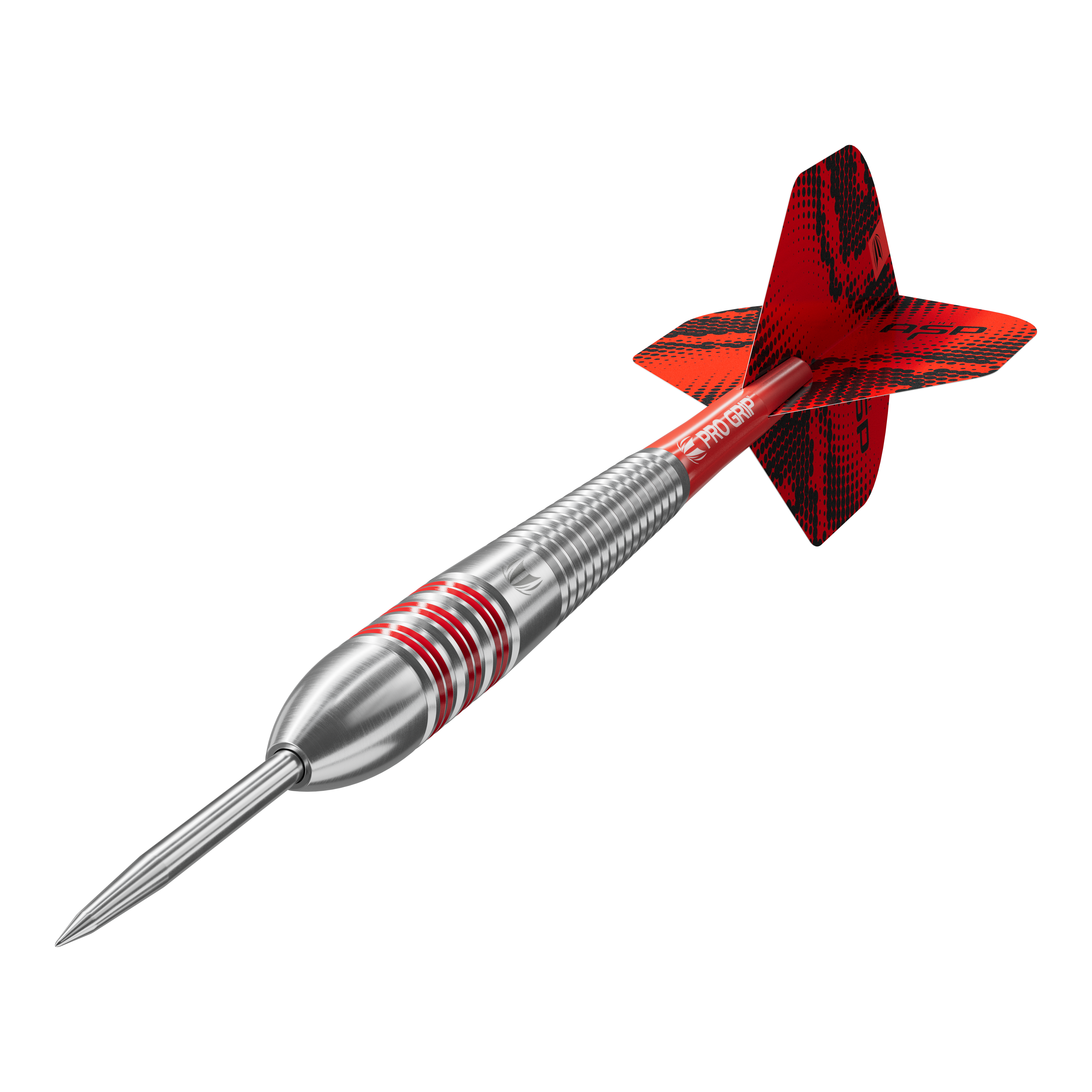 Target Nathan Aspinall freccette in ottone e acciaio - 22 g Auf dem Bild sind die Target Nathan Aspinall Brass Steeldarts - 22g abgebildet. Die Darts haben eine spezielle Struktur für einen besseren Griff.