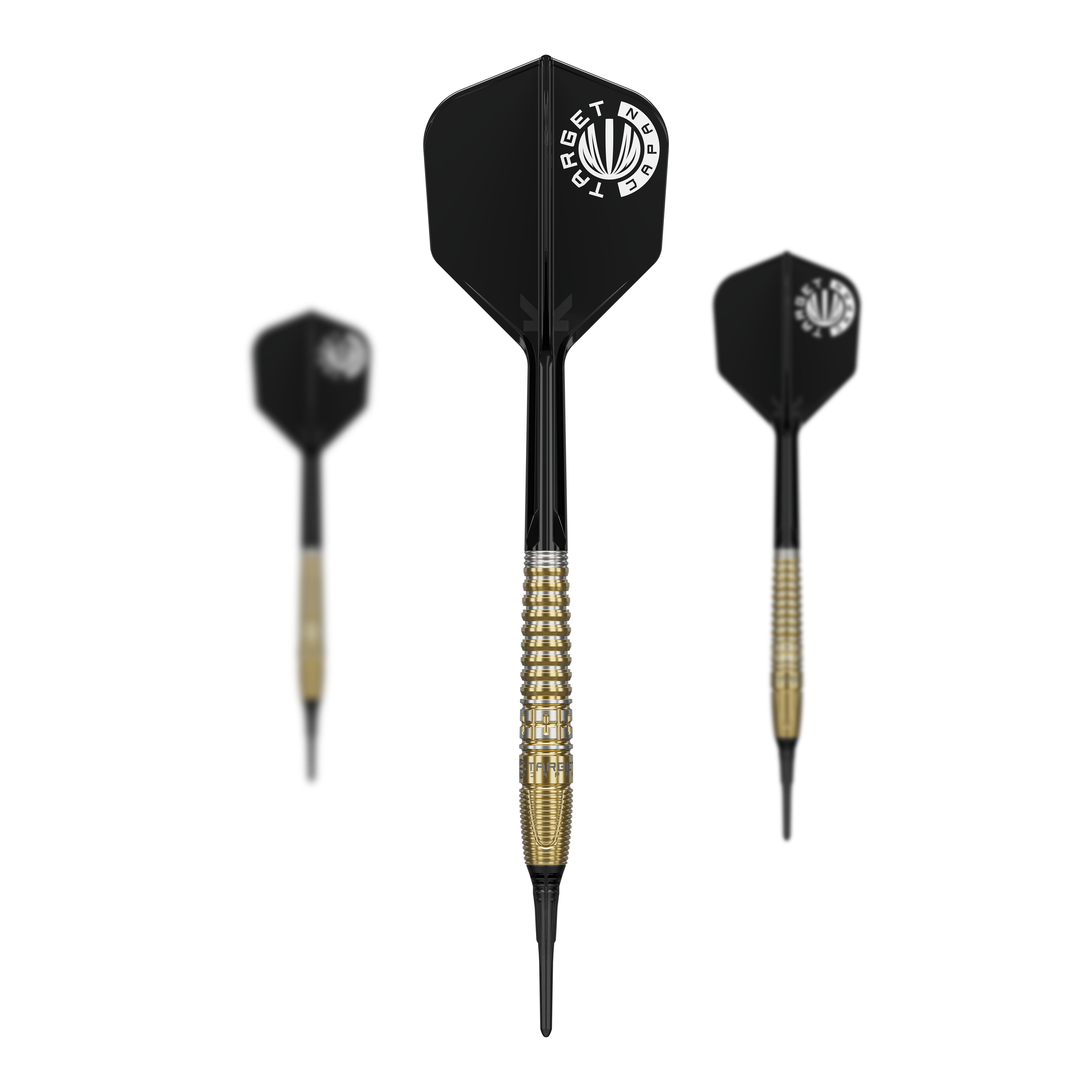 Abgebildet ist ein Set der Target Japan Prime Series Harith Lim HotShot GEN3 Softdarts mit 18g. Das Set ist perfekt für Darts-Fans geeignet.