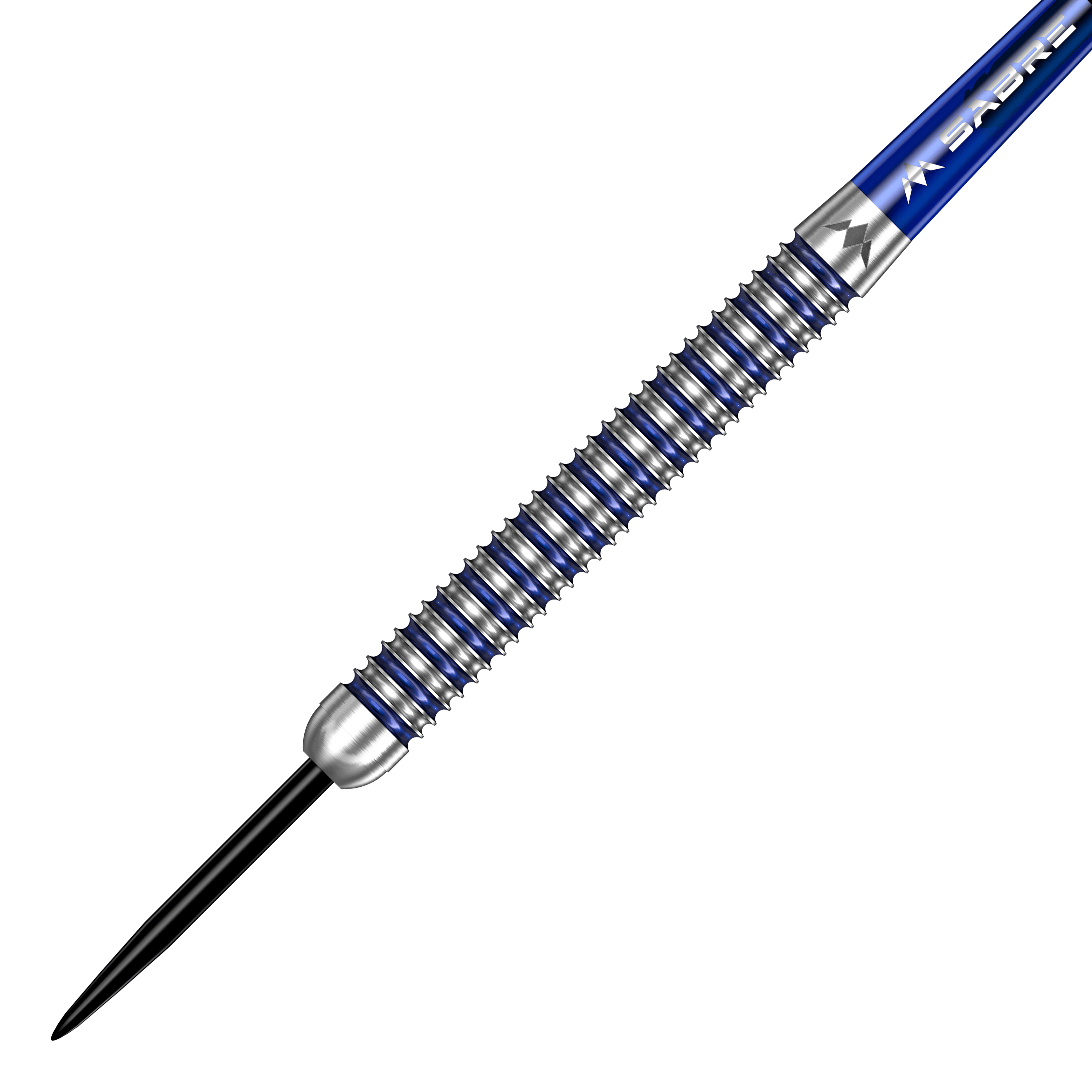 Freccette in acciaio Mission ION Blue Silver Mission ION Blue Silver Steeldarts werden hier abgebildet. Die Darts haben ein blau-silbernes Design.