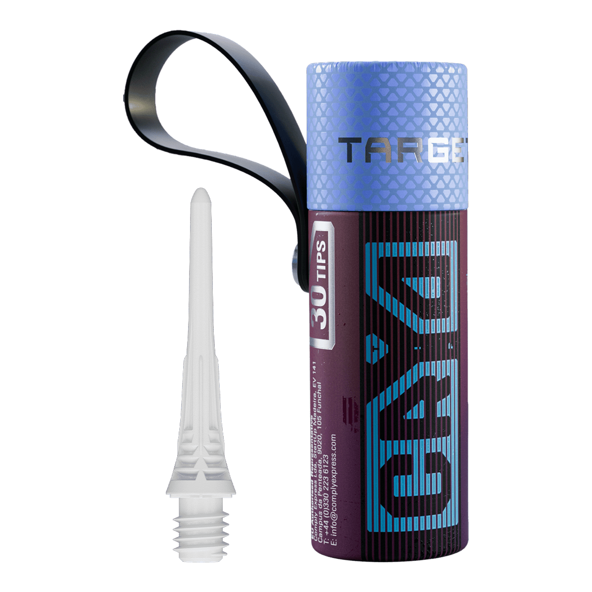 Target Cryo Soft Dart Tips Confezione da 30 - Bianco Target Cryo Softdartspitzen 30er Pack - Weiß sind in einer Packung zu sehen. Die weißen Spitzen eignen sich für Softdarts.