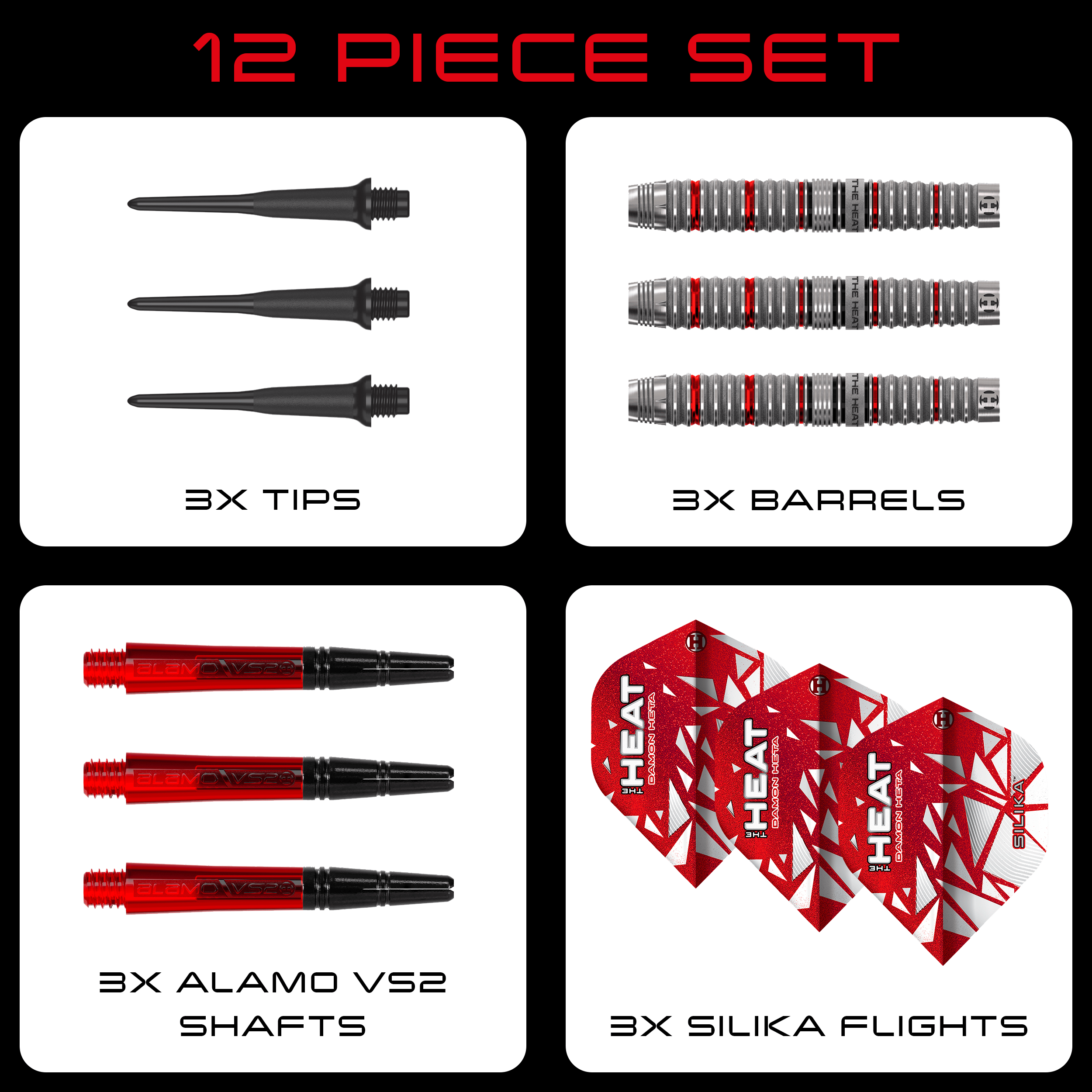 Freccette morbide Damon Heta Series 4 di Harrow Zu sehen sind Harrows Damon Heta Series 4 Softdarts. Dieses Produkt ist speziell für den Softdart-Sport entwickelt.