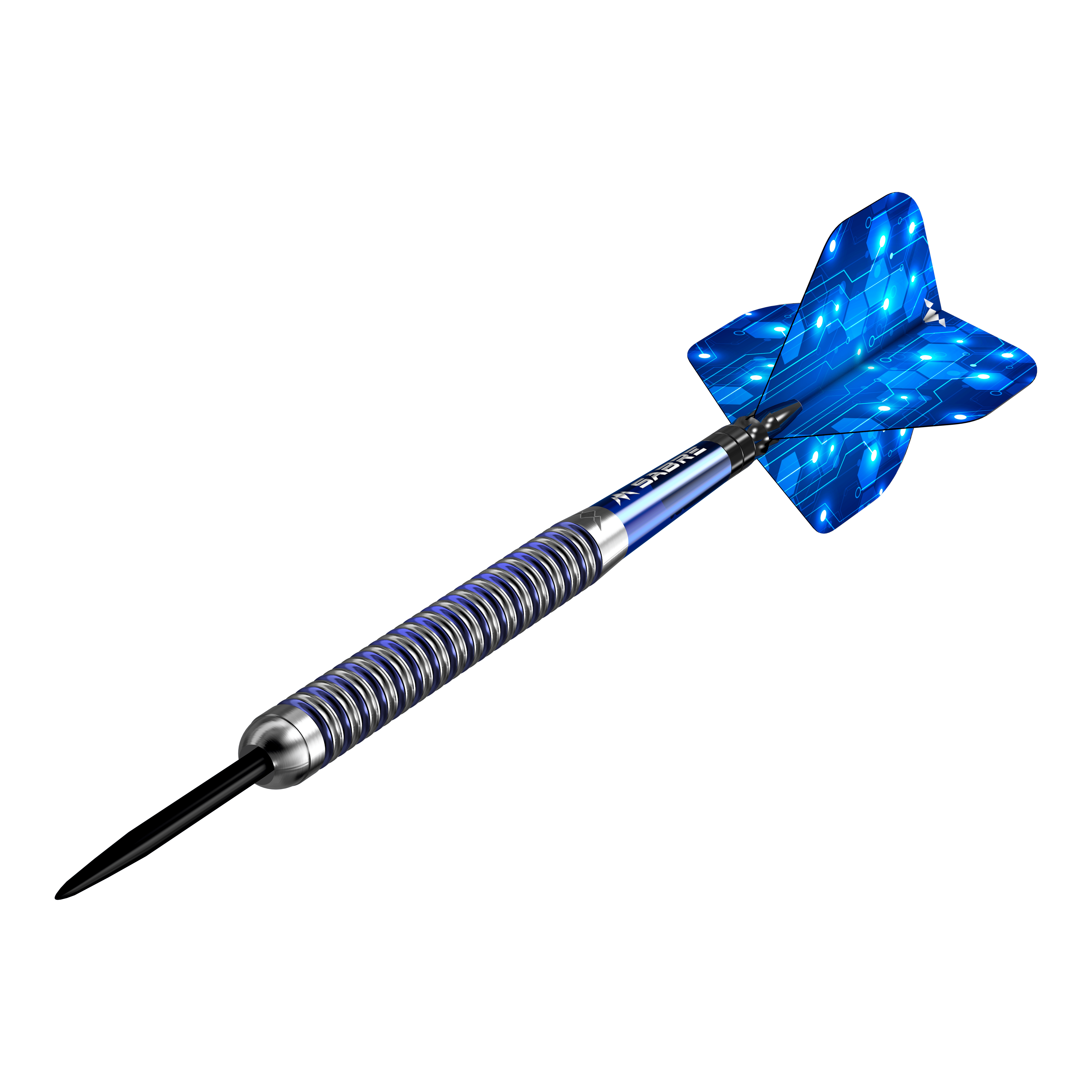 Freccette in acciaio Mission ION Blue Silver Mission ION Blue Silver Steeldarts werden präsentiert. Die Darts haben ein auffälliges blau-silbernes Design.