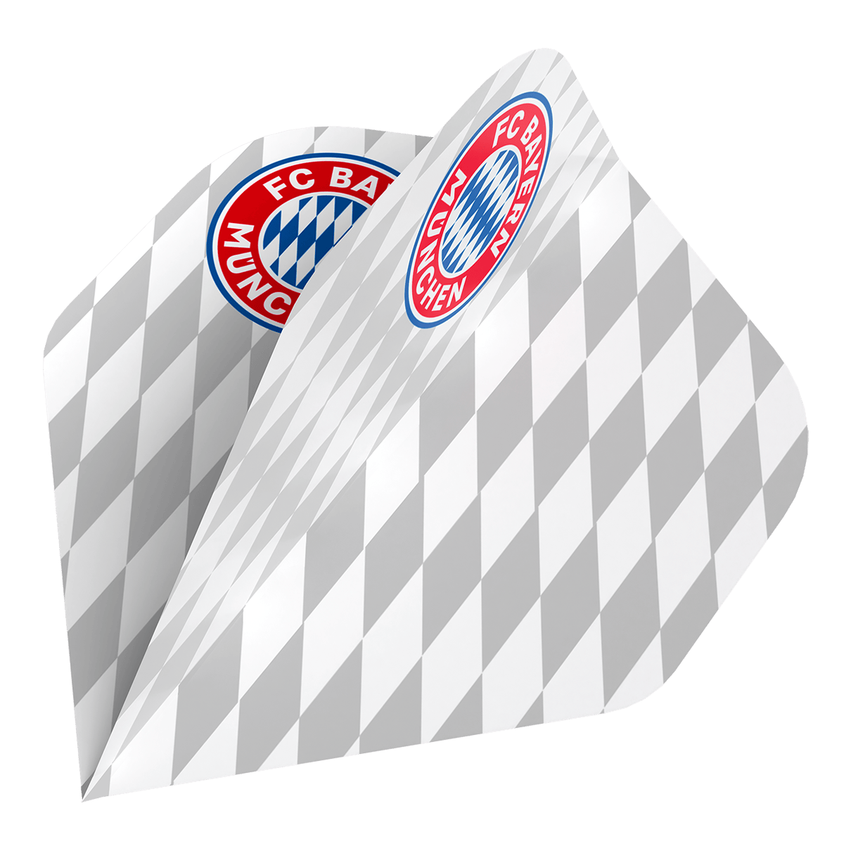 Collezione volo Bulls FC Bayern Monaco - 5 set Das Bild zeigt die Bulls FC Bayern München Flight Collection - 5 Satz. Es handelt sich um Zubehör für Dartspieler mit dem Design des FC Bayern München.