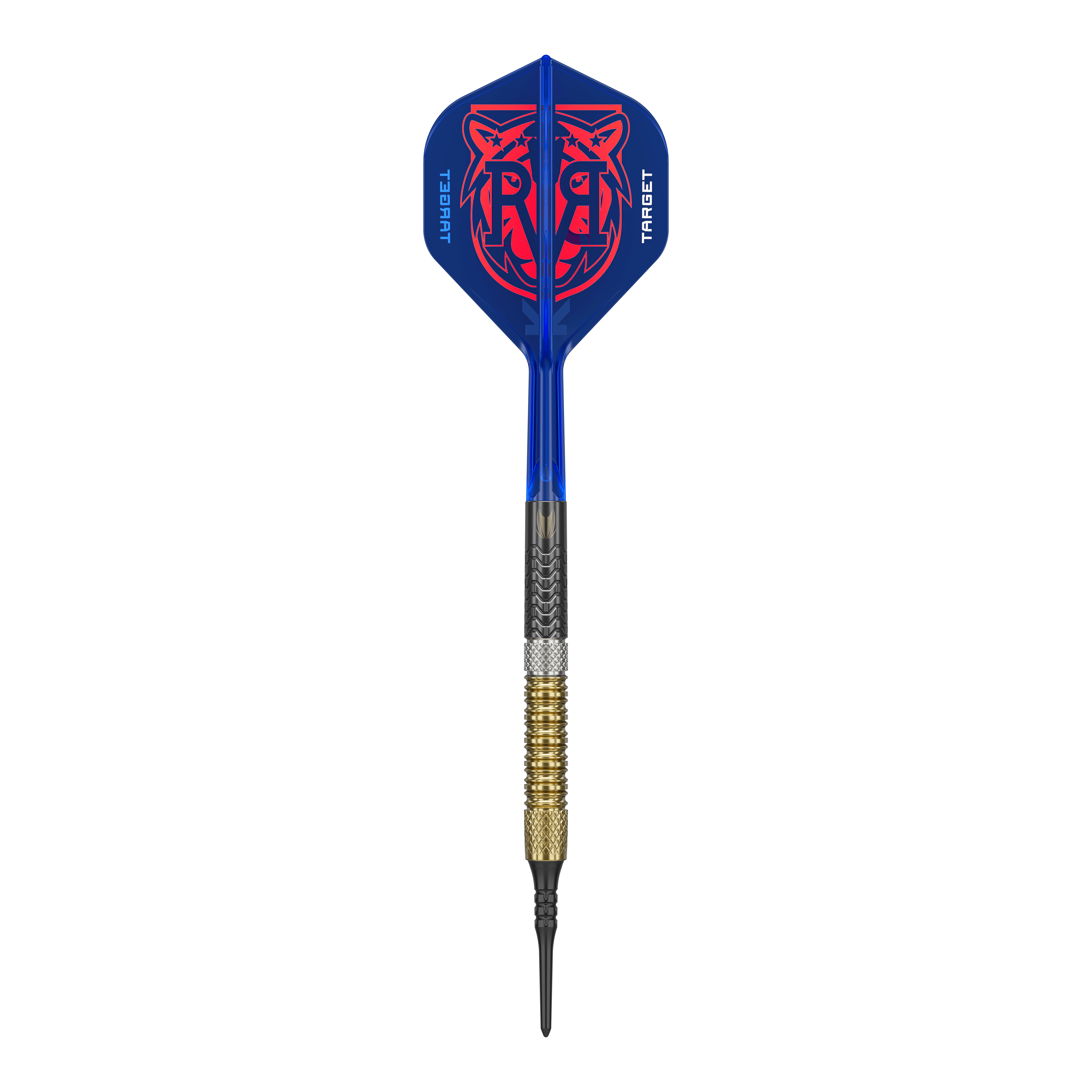 Target freccette morbide Raymond Van Barneveld GEN6 Das Bild zeigt die Target Raymond Van Barneveld GEN6 Softdarts. Die Darts sind deutlich sichtbar dargestellt.