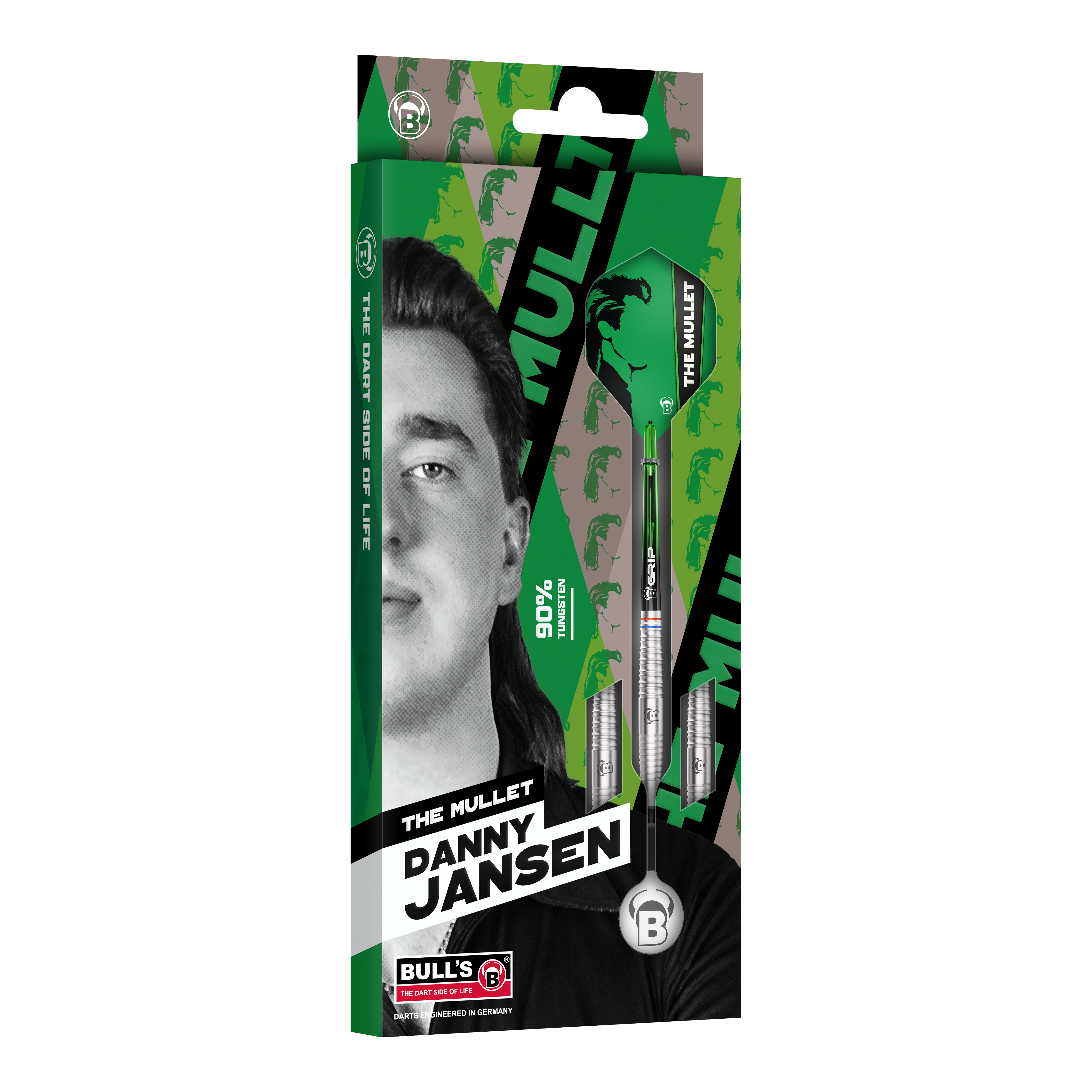 Freccette morbide Bulls Danny Jansen - 20 g Hier ist der Bulls Danny Jansen Softdart mit 20g Gewicht abgebildet. Das Produkt eignet sich für professionelle Softdartspiele.