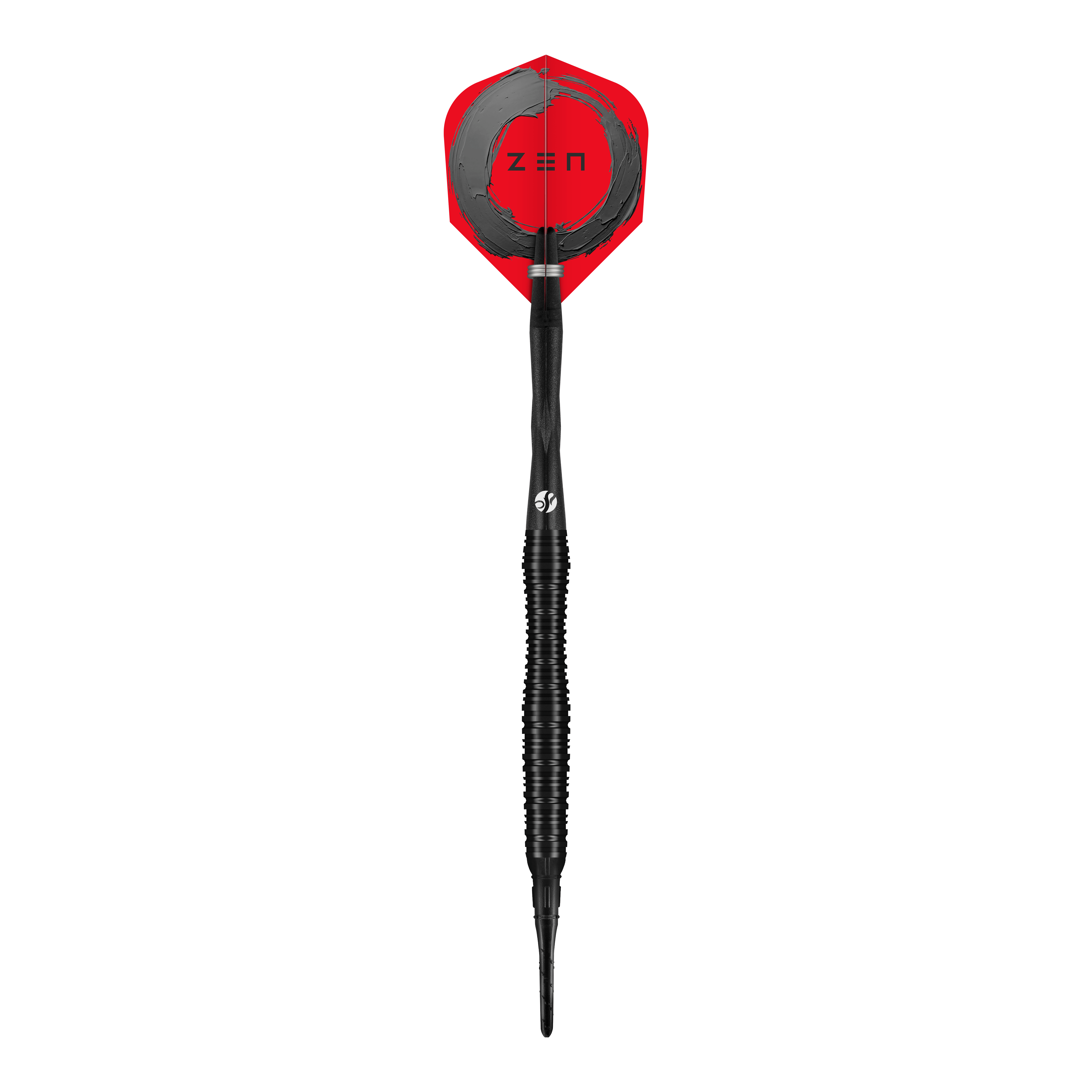 Freccette morbide Shot ZEN Scallop - 20 g Hier sind die Shot ZEN Scallop Softdarts mit 20g Gewicht abgebildet. Das Bild zeigt die schlanke Form und das strukturierte Barrel.