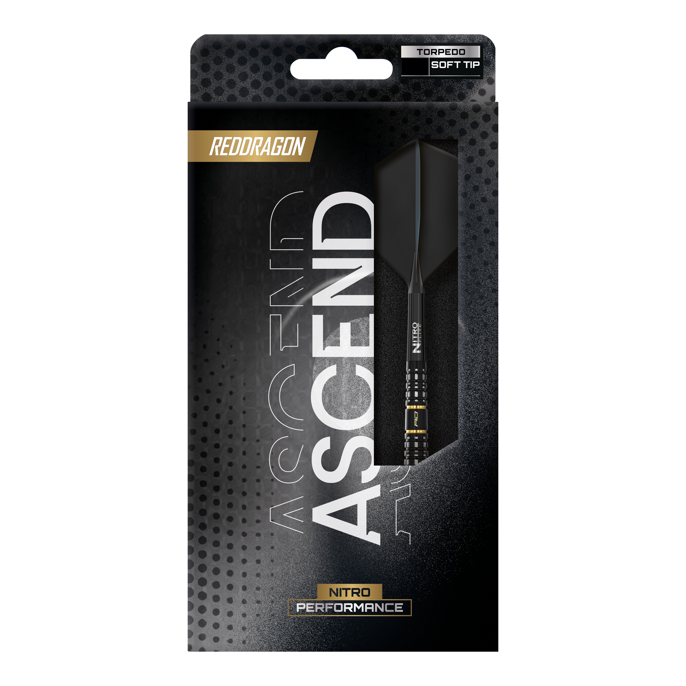 Freccette morbide Red Dragon Ascend Torpedo - 22 g Dieses Bild zeigt die Red Dragon Ascend Torpedo Softdarts - 22g. Sie sind hochwertige Softdarts für präzises Spiel.