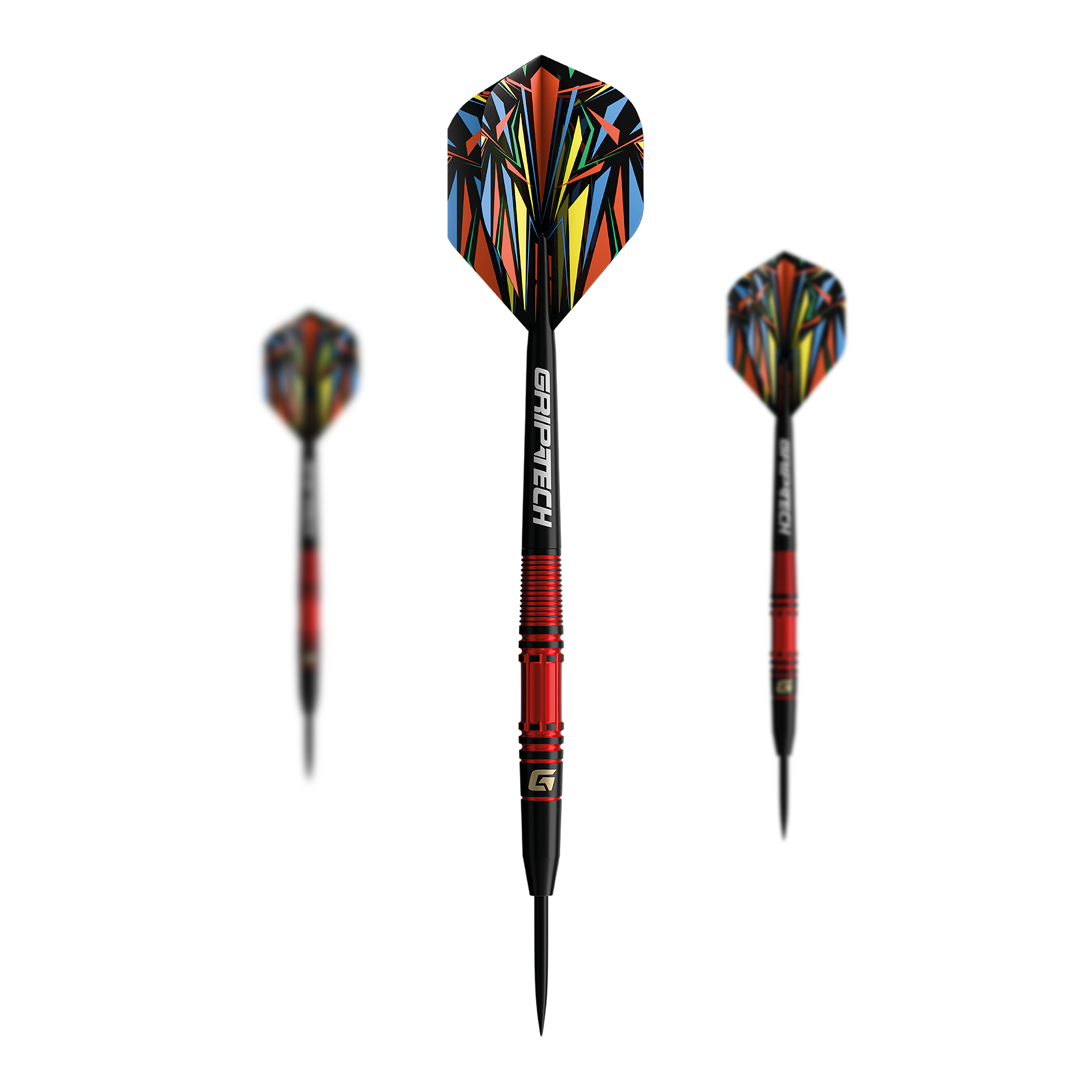Freccette in acciaio al tungsteno rosso GOAT Athlete Das Bild zeigt die GOAT Athlete Red Tungsten Steeldarts. Die roten Steeldarts sind hochwertig verarbeitet.