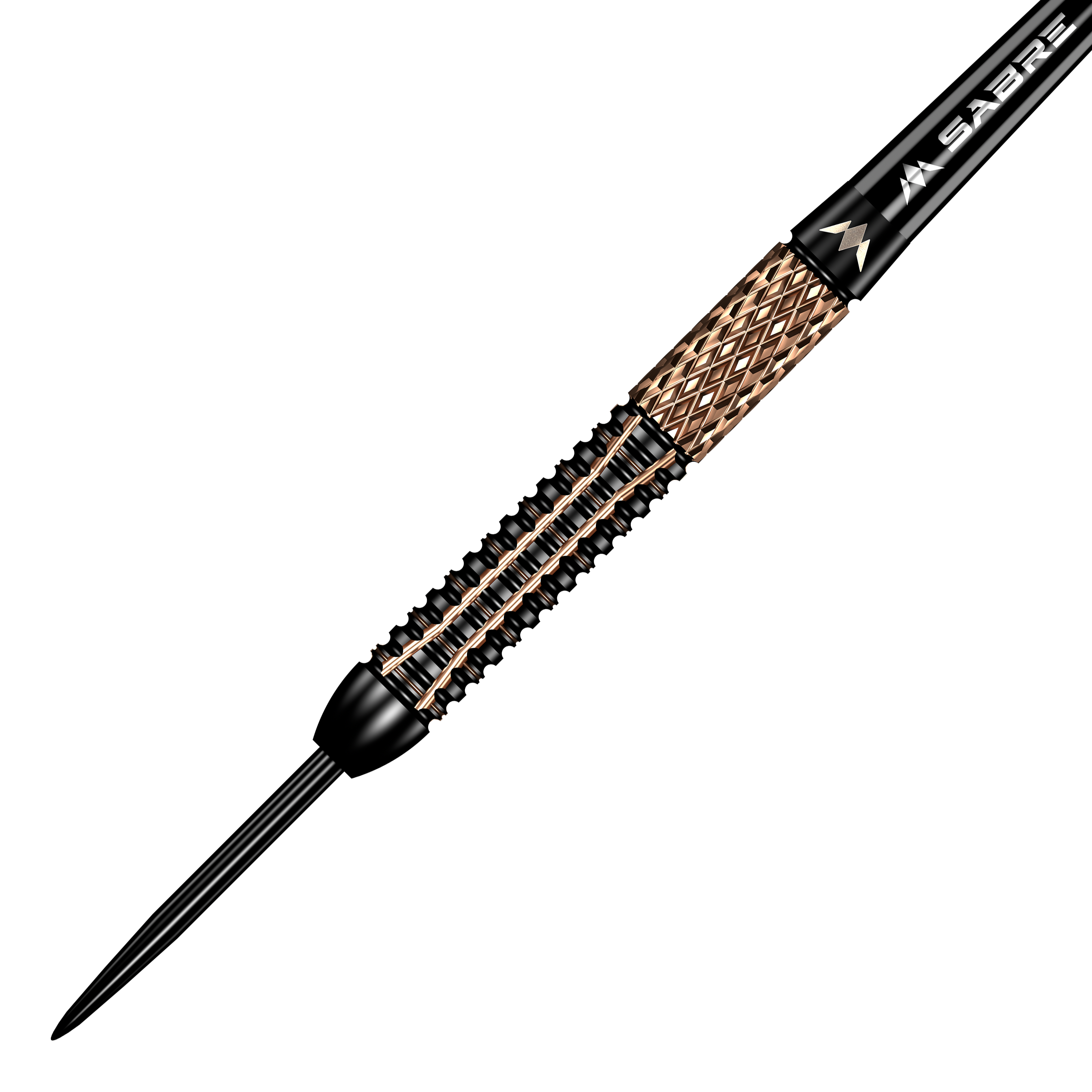 Missione Horus Steeldarts Das Bild zeigt den Mission Horus Steeldart mit einer detailreichen und strukturierten Oberfläche. Der Dart ist in Schwarz und Gold gehalten und wirkt besonders hochwertig.