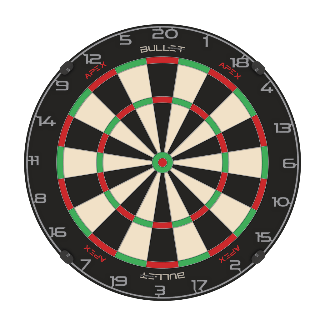 Anello numerico per bersaglio per freccette Dieses Bild zeigt einen Zahlenring in Grau für ein Dartboard. Der Artikelname ist BT1000110_Bullet_Dartboard_Zahlenring_Grau_2.