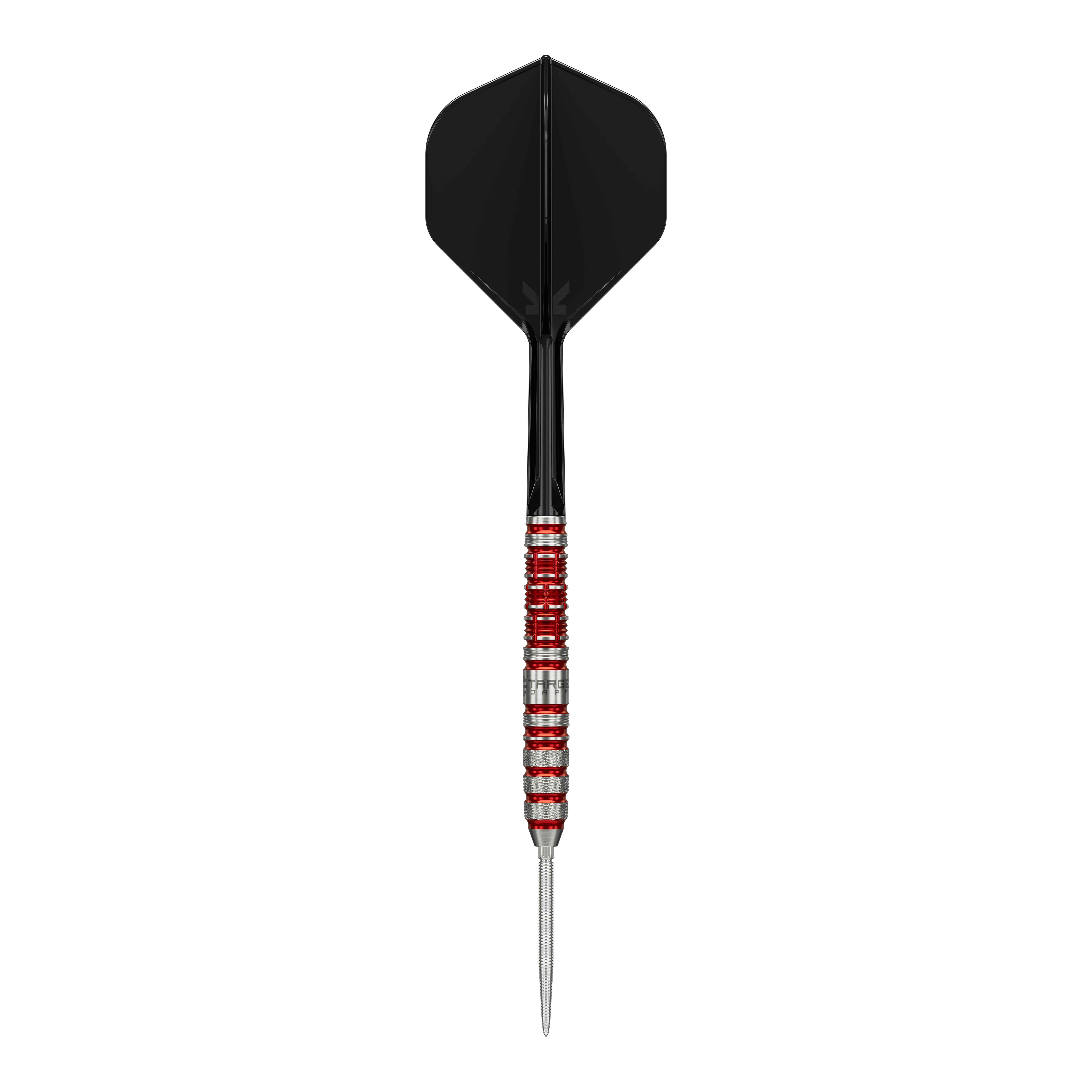 Dardi in acciaio Target Japan Black Marque Spinel Swiss Point - 23 g Das Bild zeigt die Target Japan Black Marque Spinel Swiss Point Steeldarts mit einem Gewicht von 23g. Das Produkt ist ein hochwertiger Dartpfeil für anspruchsvolle Spieler.