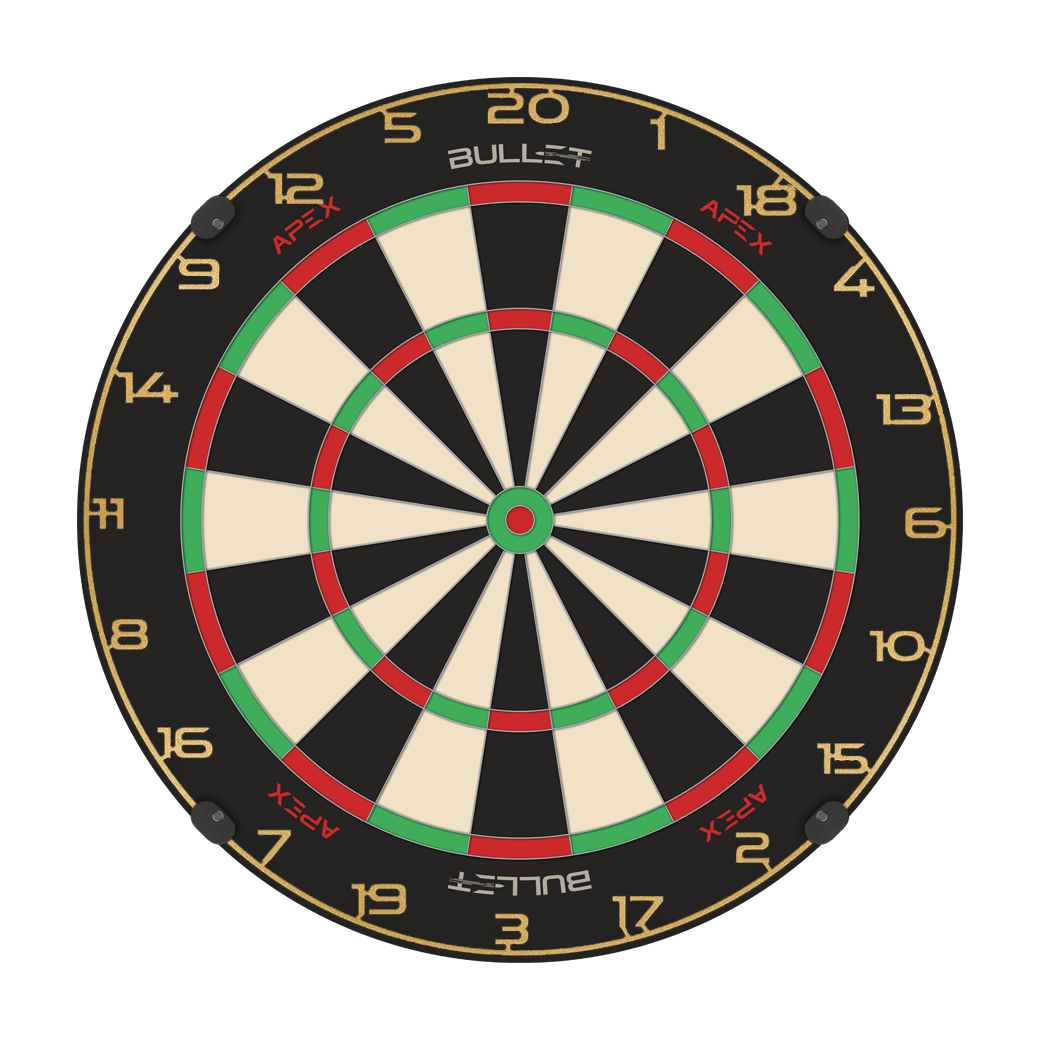Anello numerico per bersaglio per freccette Abgebildet ist ein goldener Zahlenring für ein Dartboard. Es wird das Produkt 'BT1000160 Bullet Dartboard Zahlenring Gold 2' dargestellt.