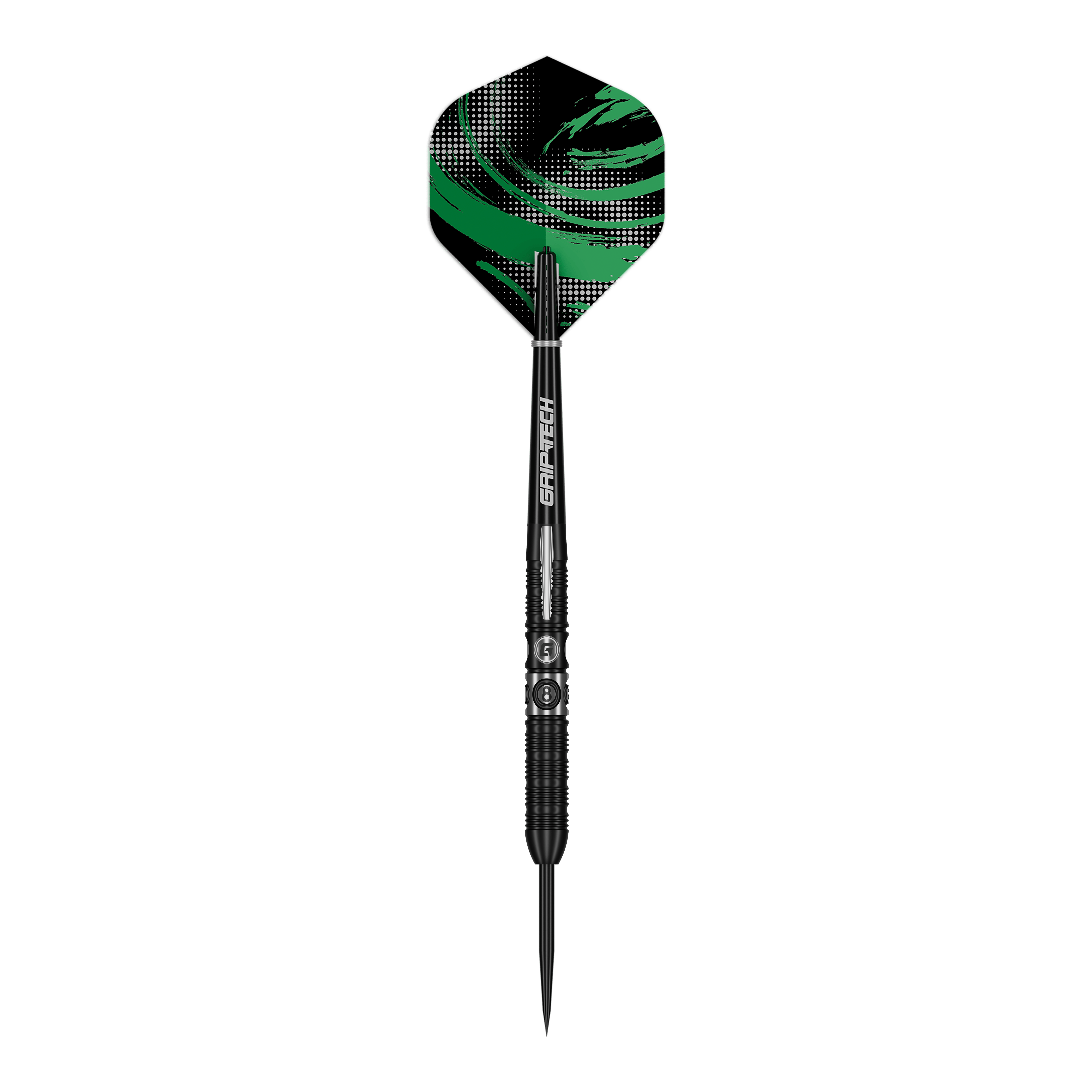 GOAT 8Ball Steeldarts sind auf diesem Bild abgebildet. Das Bild zeigt die Details dieses Steeldarts-Produkts.