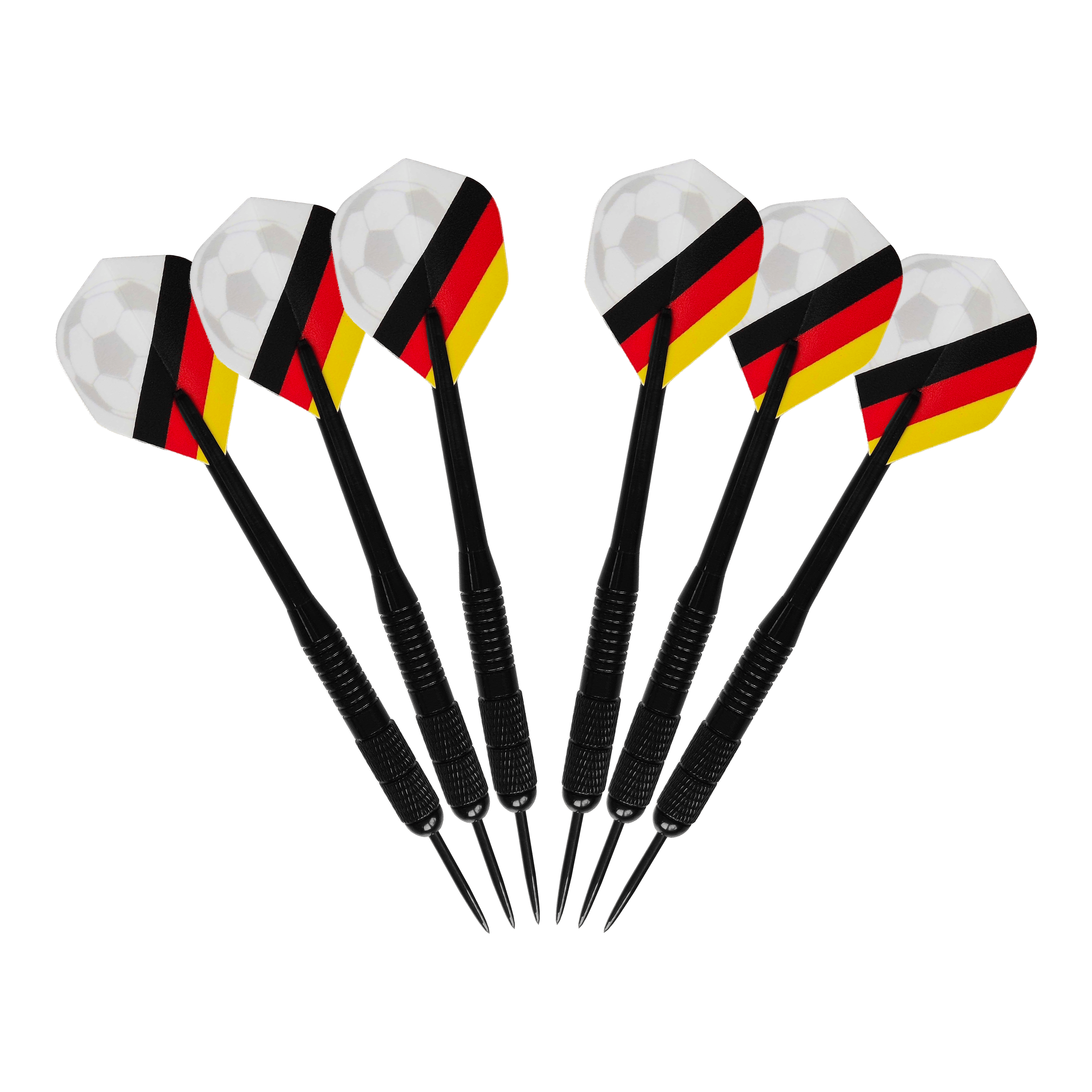 Pacchetto calcio McDart Kick-off Das Bild zeigt das McDart Anpfiff Fußball Bundle. Es handelt sich um ein Produkt für Fußball-Fans, das mehrere Artikel umfasst.