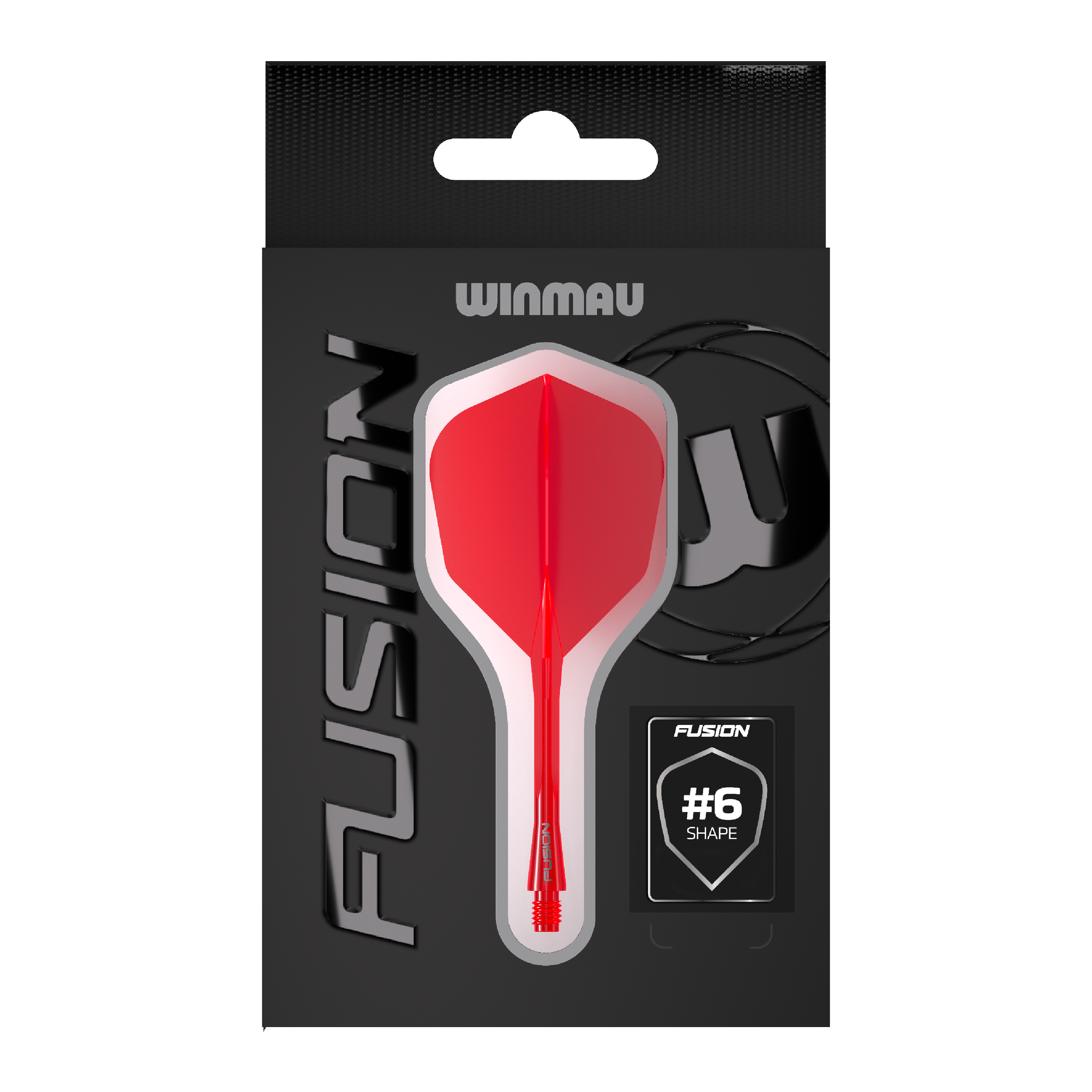 Sistema di alberi di volo a fusione Winmau n. 6 rosso Hier ist das Winmau Fusion Flight-Shaft-System No6 in Rot abgebildet. Dieses Produkt ist ideal für Dartspieler geeignet.