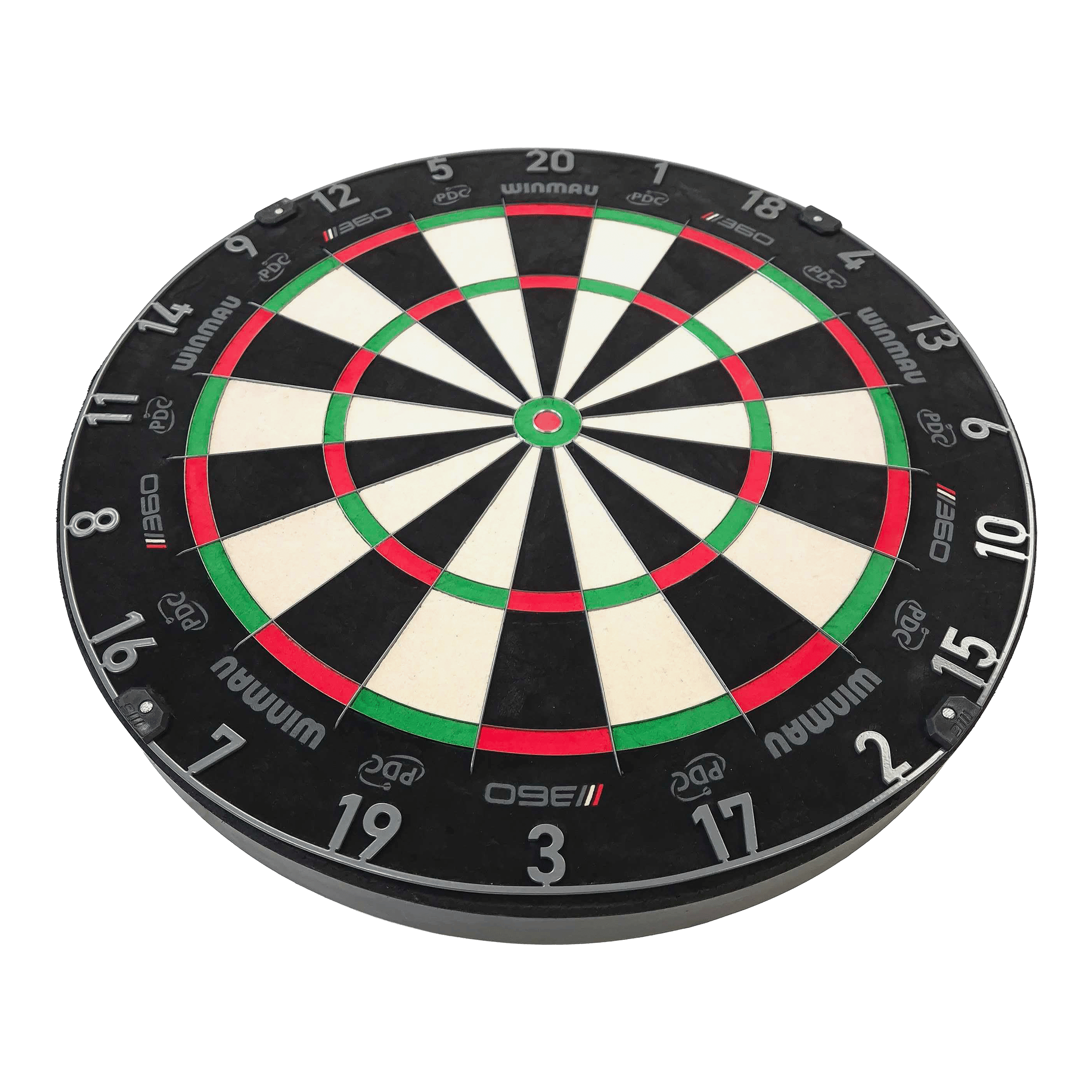 Bersaglio per freccette in acciaio Winmau Blade 6 Triple Core 360 Abgebildet ist ein Dartboard. Das Bild zeigt das Modell '3060_Winmau_Blade_360_Steeldartboard_2_(1)'.