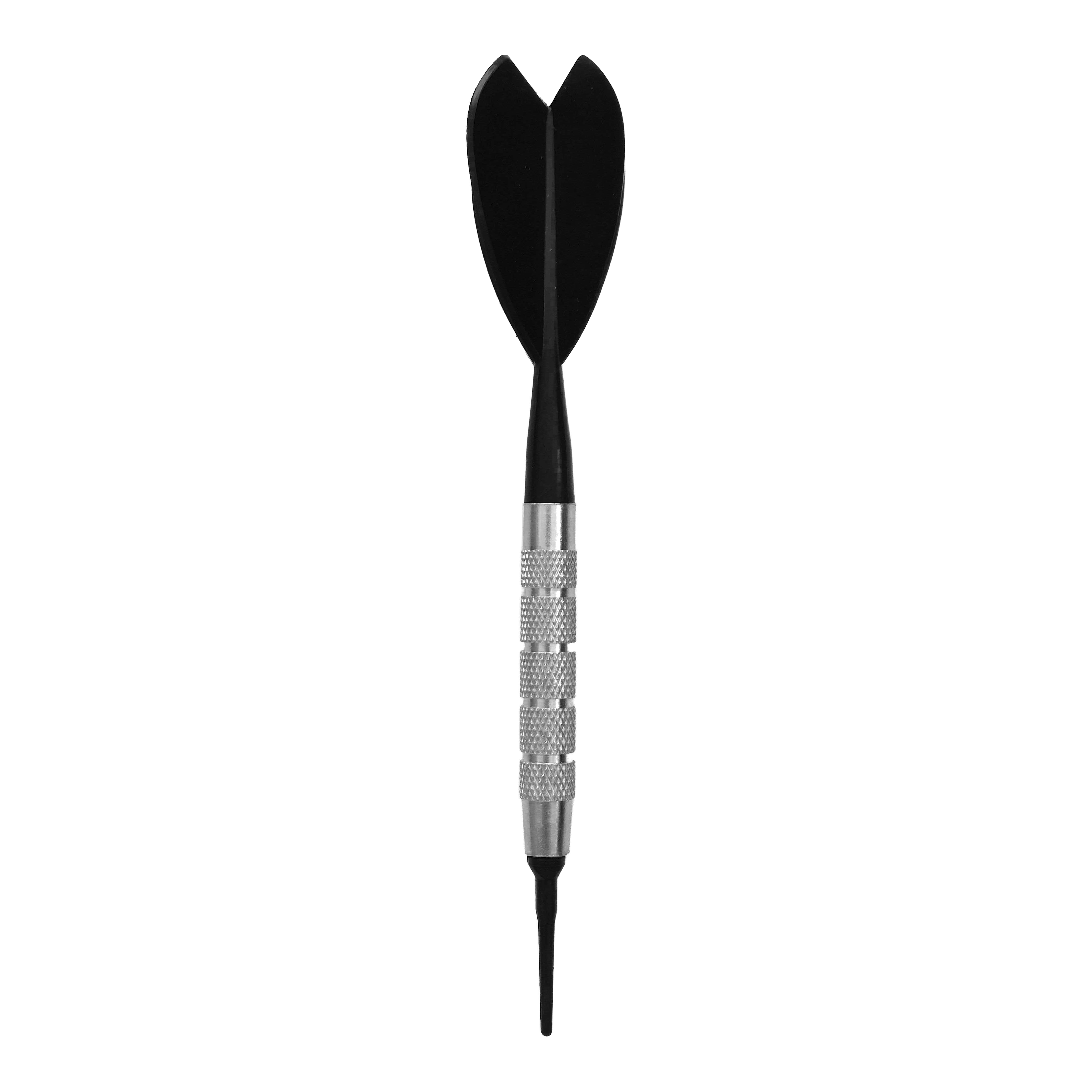Freccette morbide McDart in ottone argentato - 18 g Zu sehen ist der McDart Silver Brass Bardarts - Softdarts - 18g. Die Darts sind silberfarben und speziell für Softdartspiele geeignet.