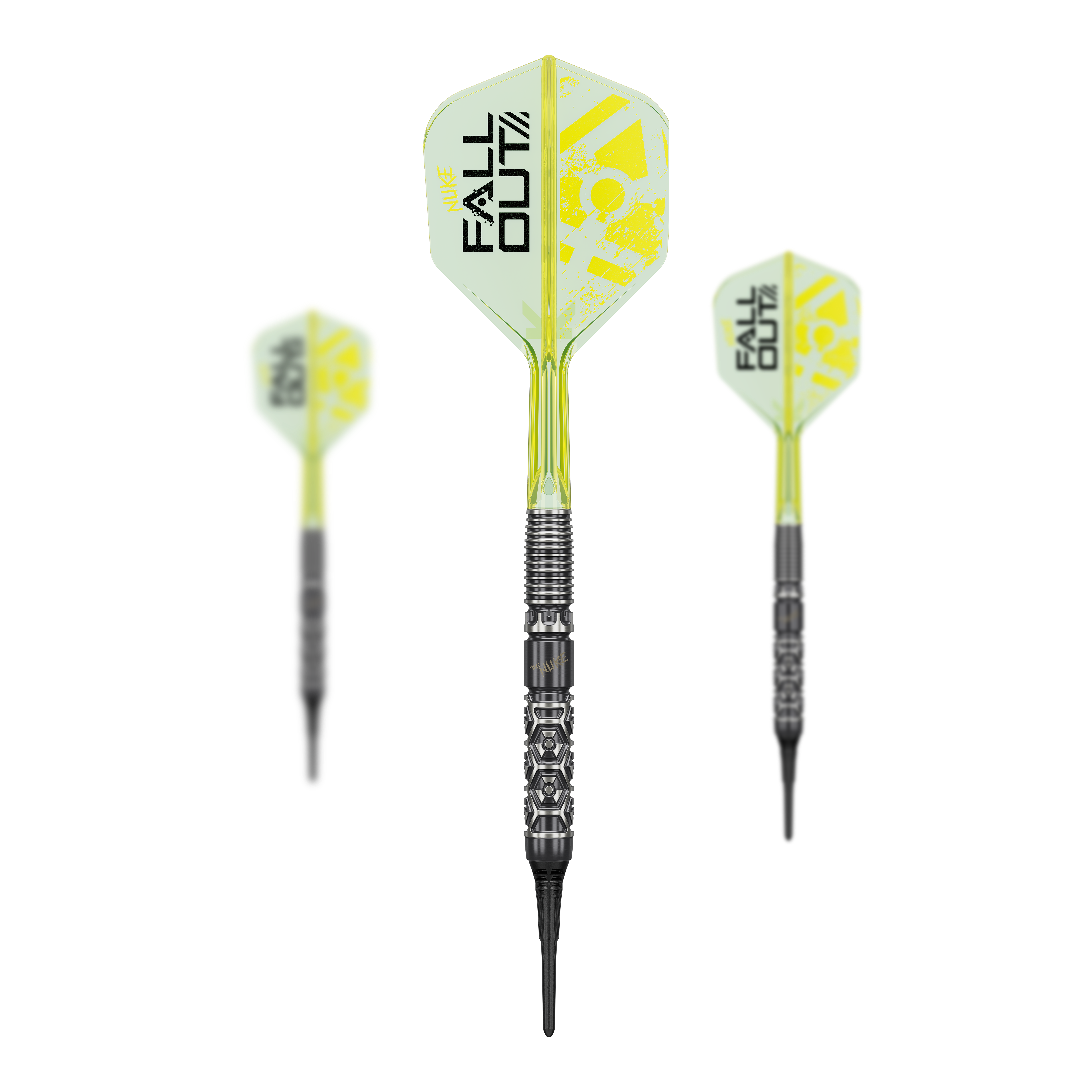 Dardi morbidi Target Luke Littler Nuke Fallout - 19 g Abgebildet ist ein Set der Target Luke Littler Nuke Fallout Softdarts - 19g. Diese Softdarts sind speziell für den modernen Dartsport entwickelt.