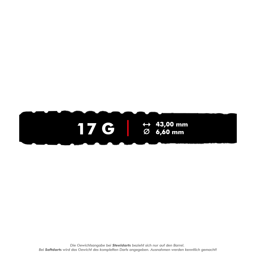 McDart 85 Tungsten V20 Freccette morbide - 17g