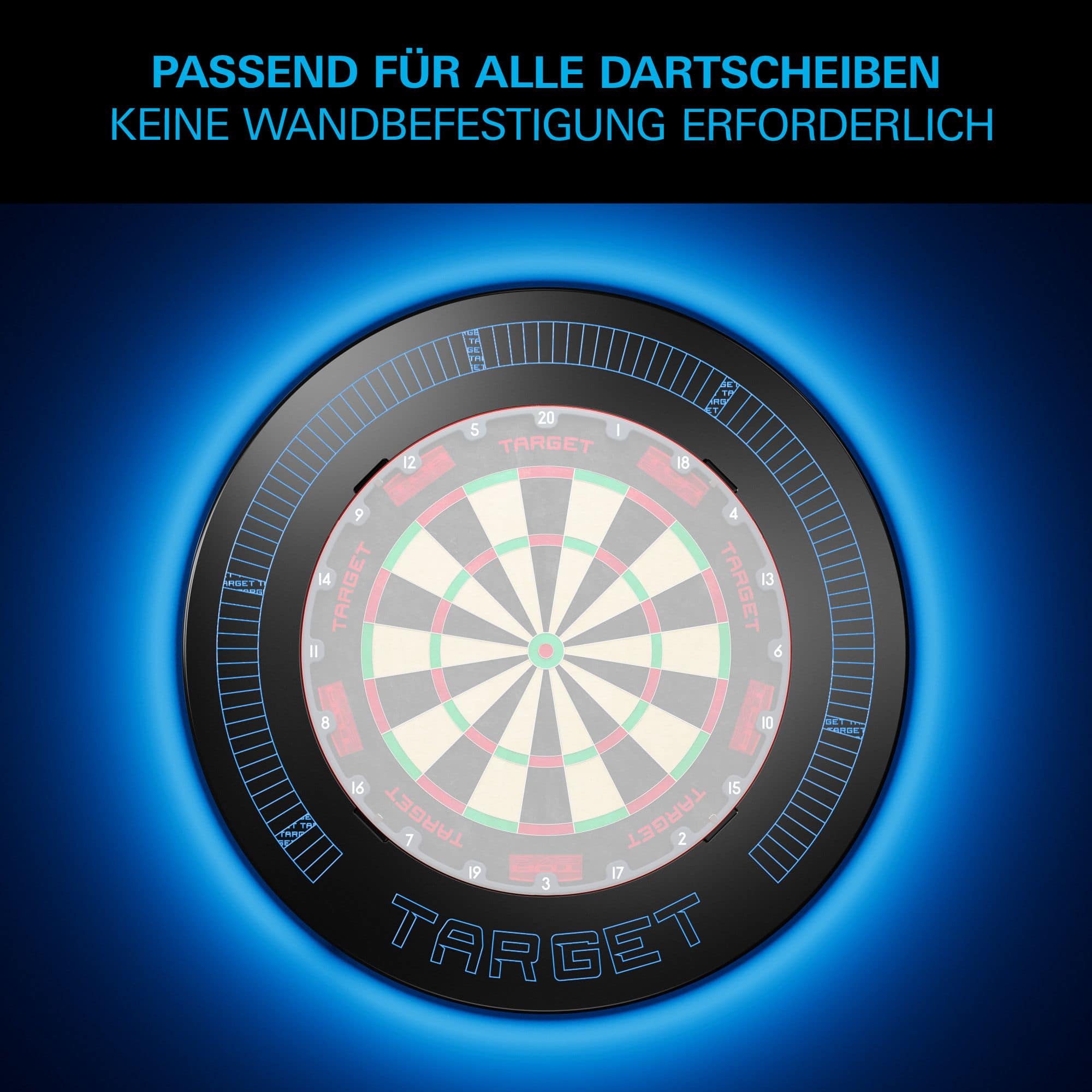 Target per freccette Target Corona Vision con tacche e illuminazione integrata. Target per freccette Target Corona Vision con tacche e illuminazione integrata.