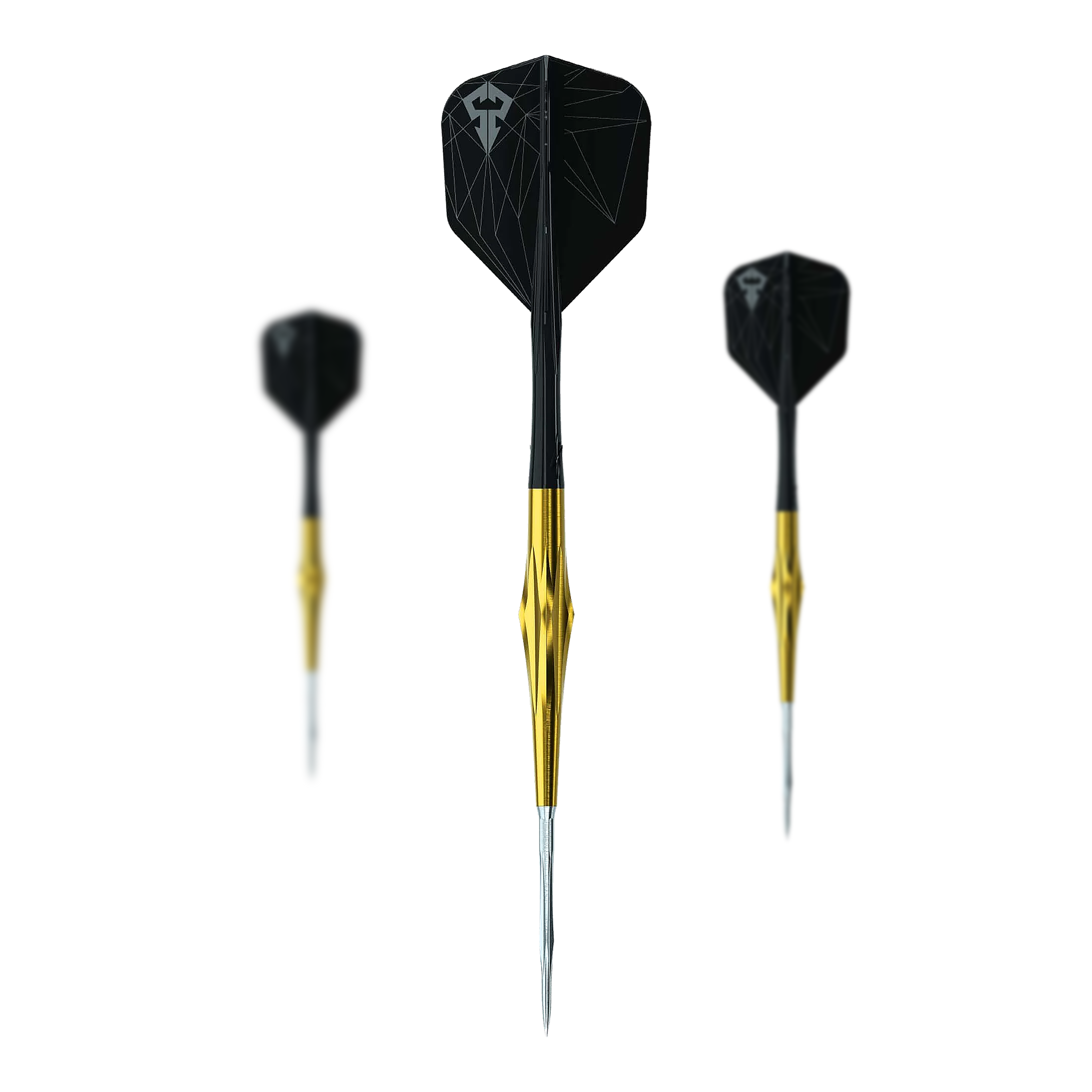 Caliburn Starships Series Sunspear Steel Darts - 19 g Das Bild zeigt ein Set der Caliburn Starships Series Sunspear Steeldarts mit 19 Gramm. Das Set richtet sich an Dartspieler aller Erfahrungsstufen.